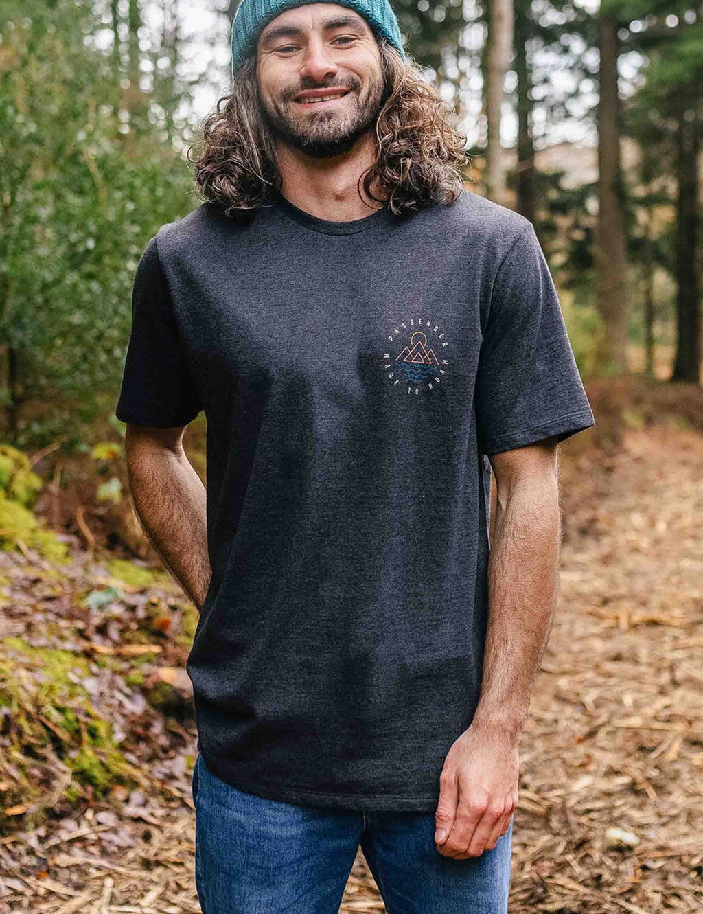 Escapism Recycled Cotton T-Shirt - Charcoal Marl