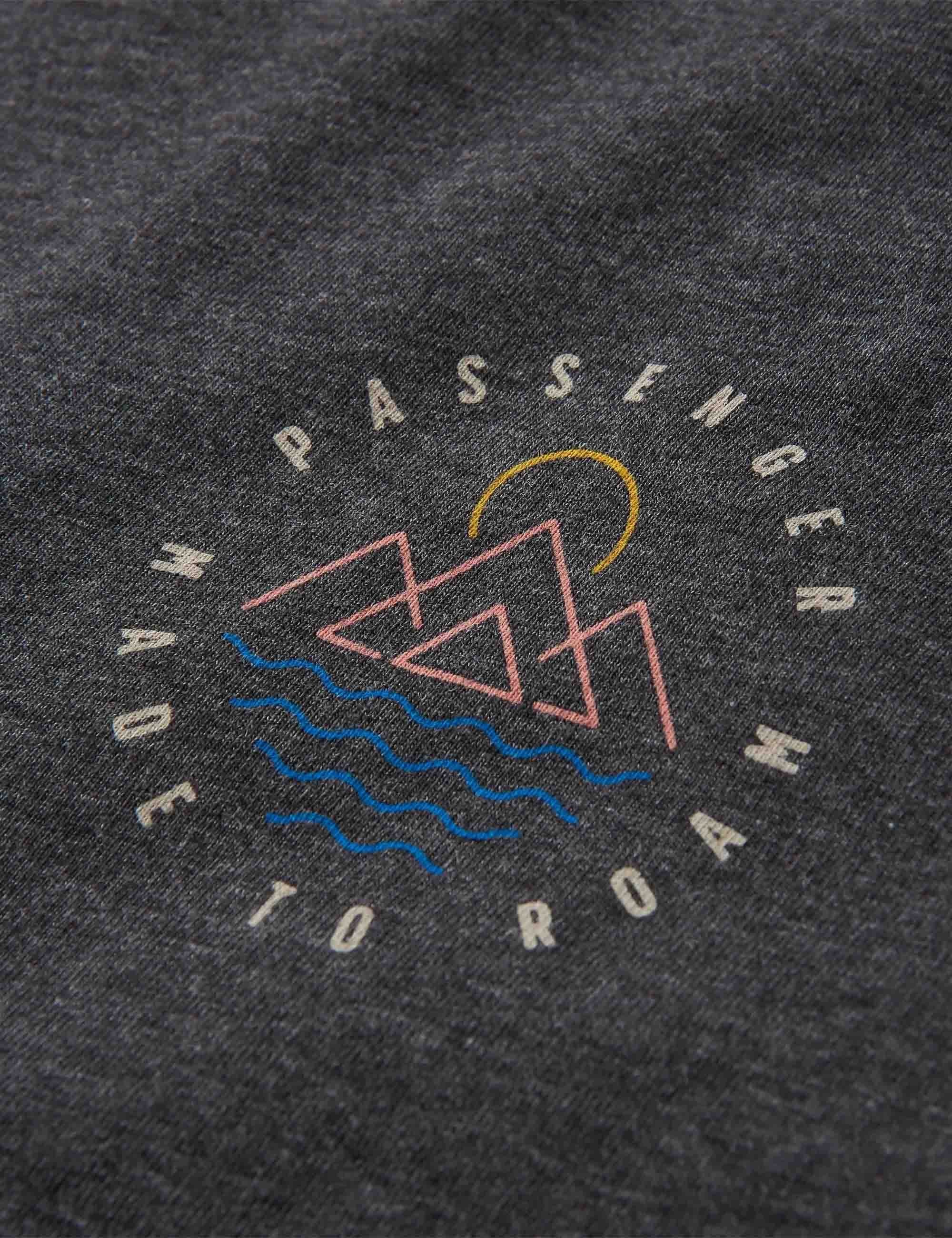 Passenger Escapism Recycled Cotton T-Shirt - Charcoal Marl