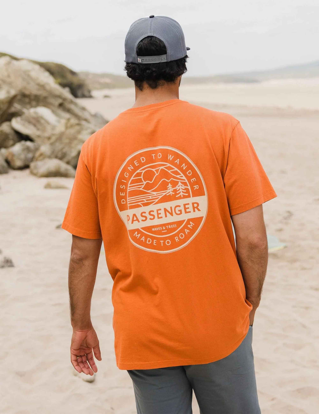 Odyssey Recycled Cotton T-Shirt - Burnt Orange