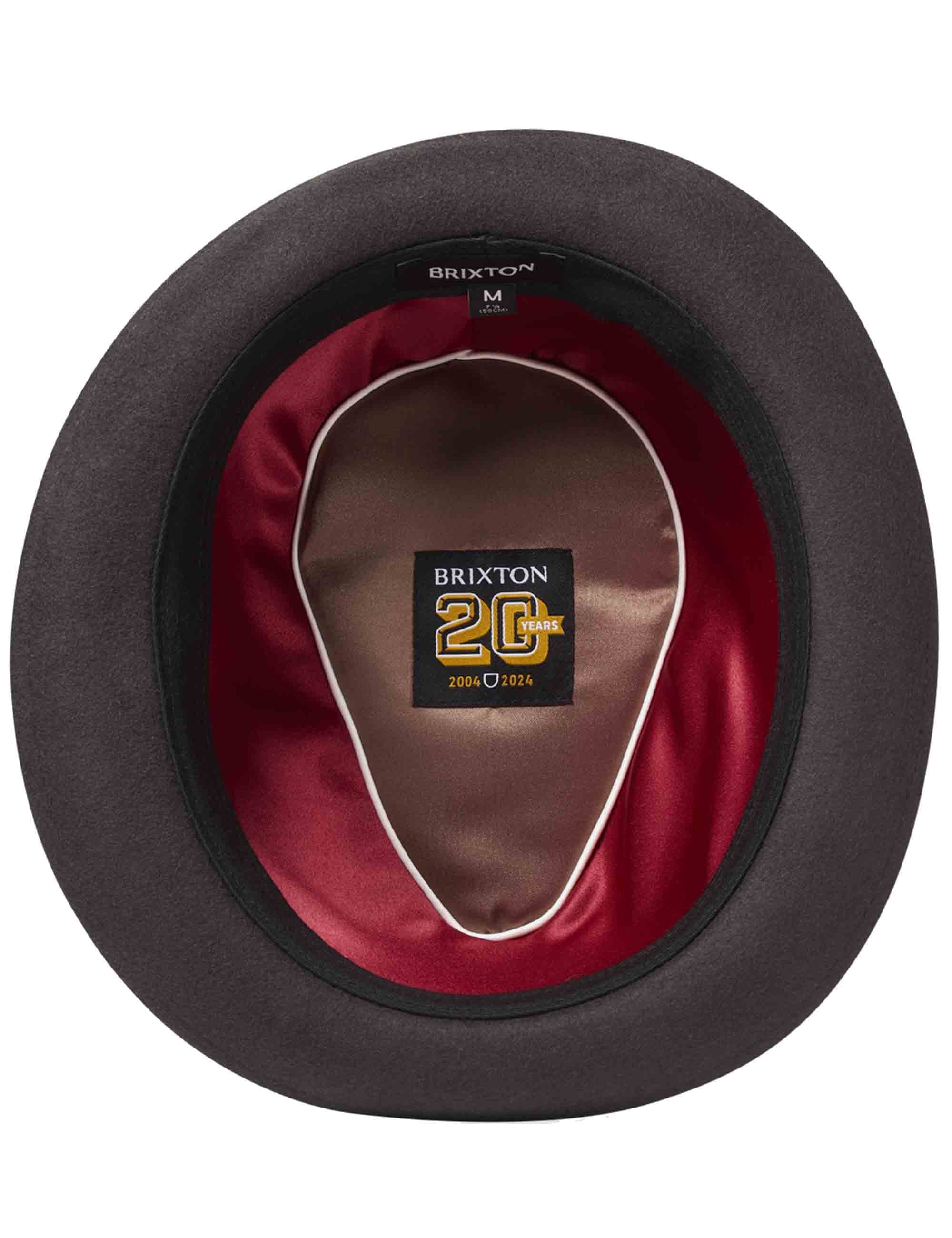 20th Anniversary Gain Fedora - Chocolate/Gold