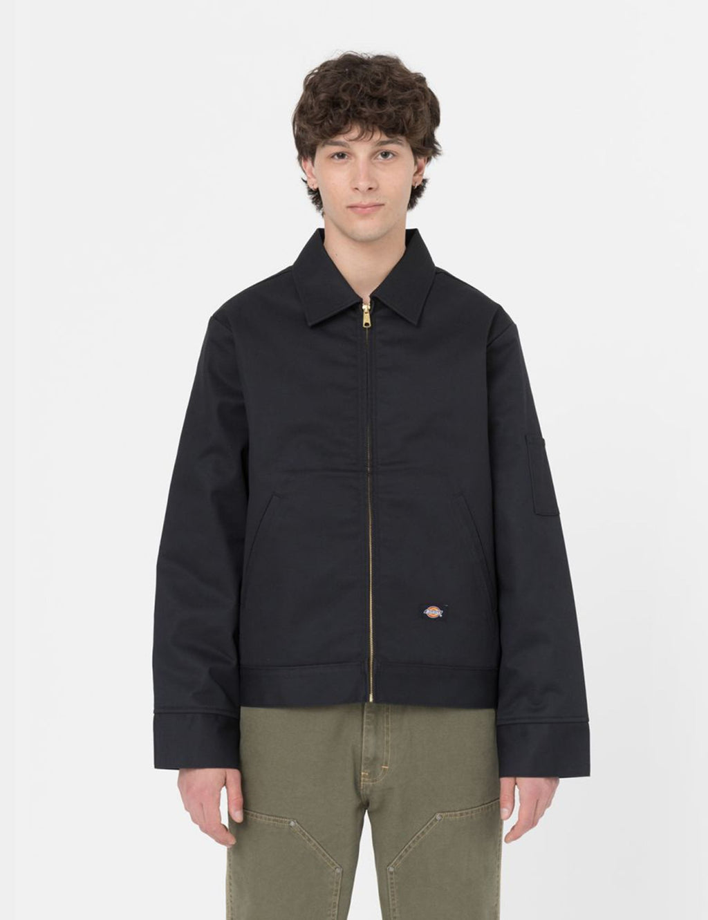 Lined Eisenhower Jacket - Black