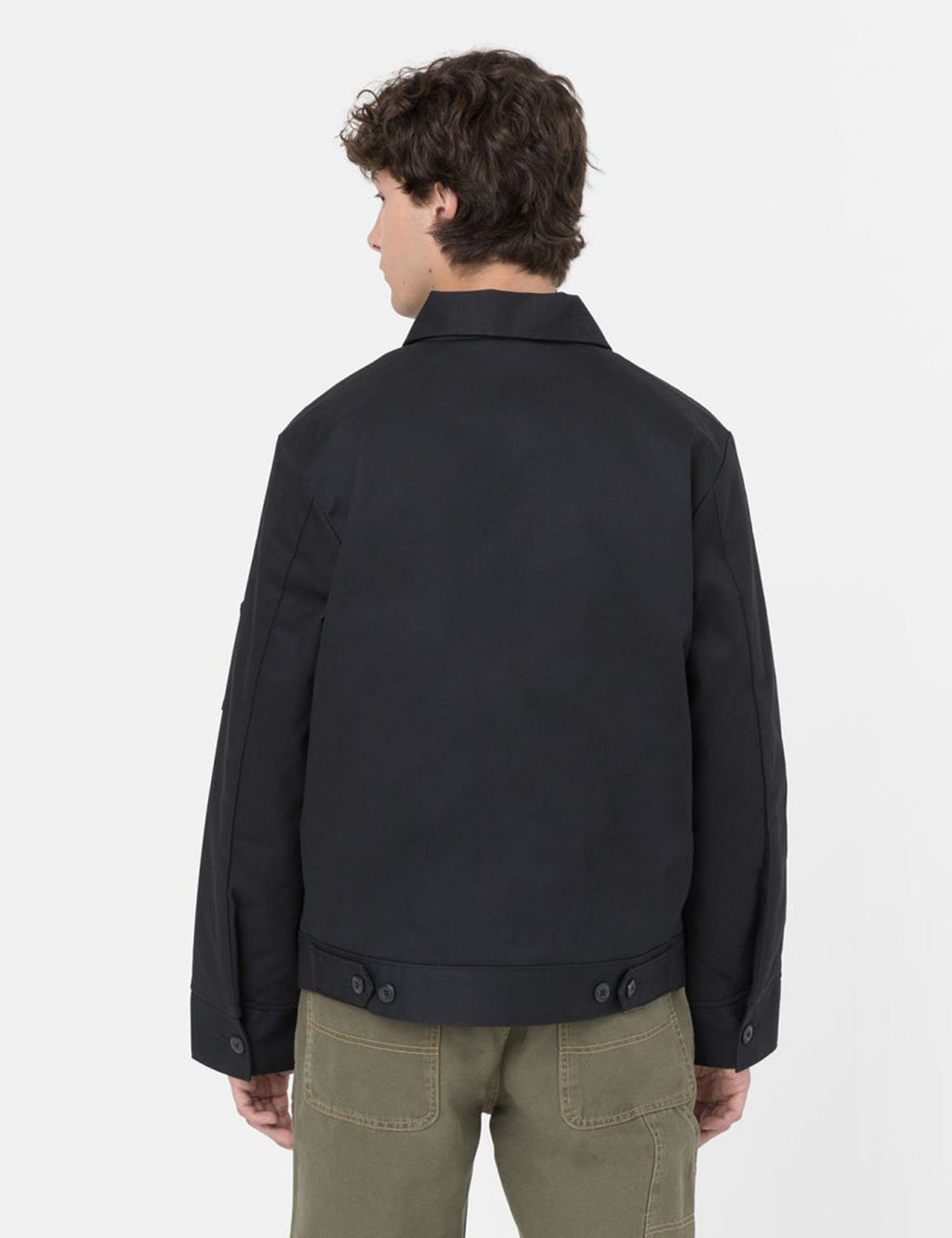 Lined Eisenhower Jacket - Black