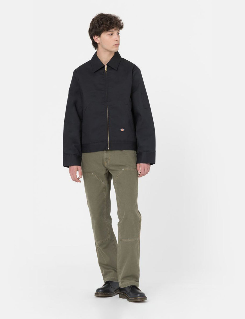 Lined Eisenhower Jacket - Black