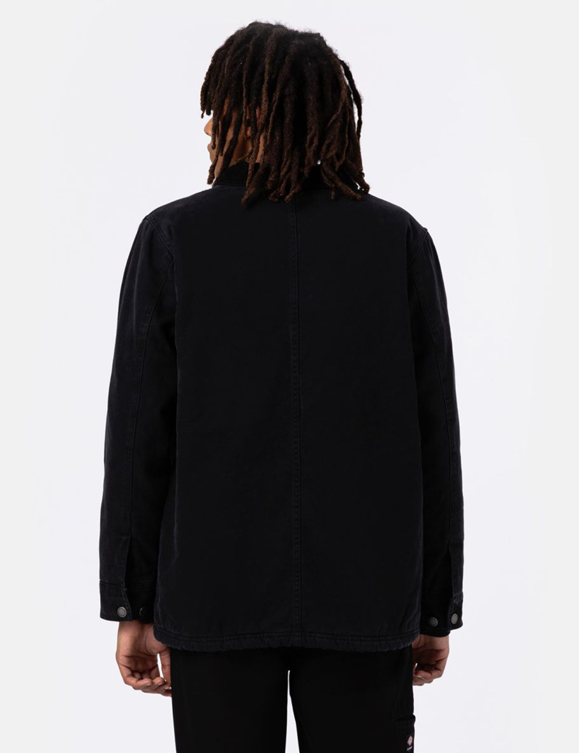 Chore Fleece Lined Chore Coat - Black