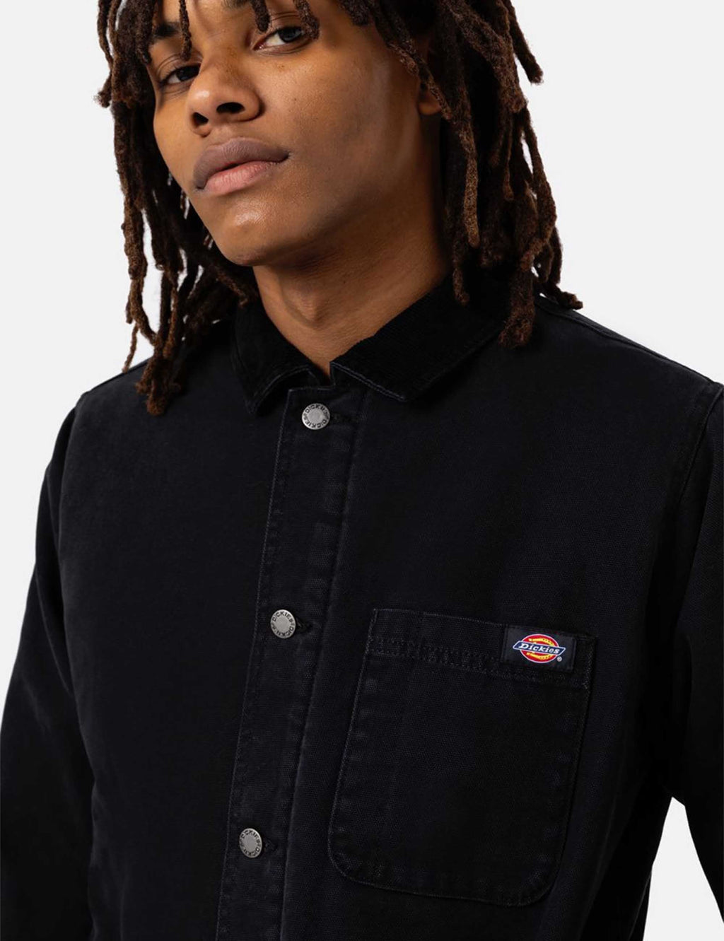 Chore Fleece Lined Chore Coat - Black