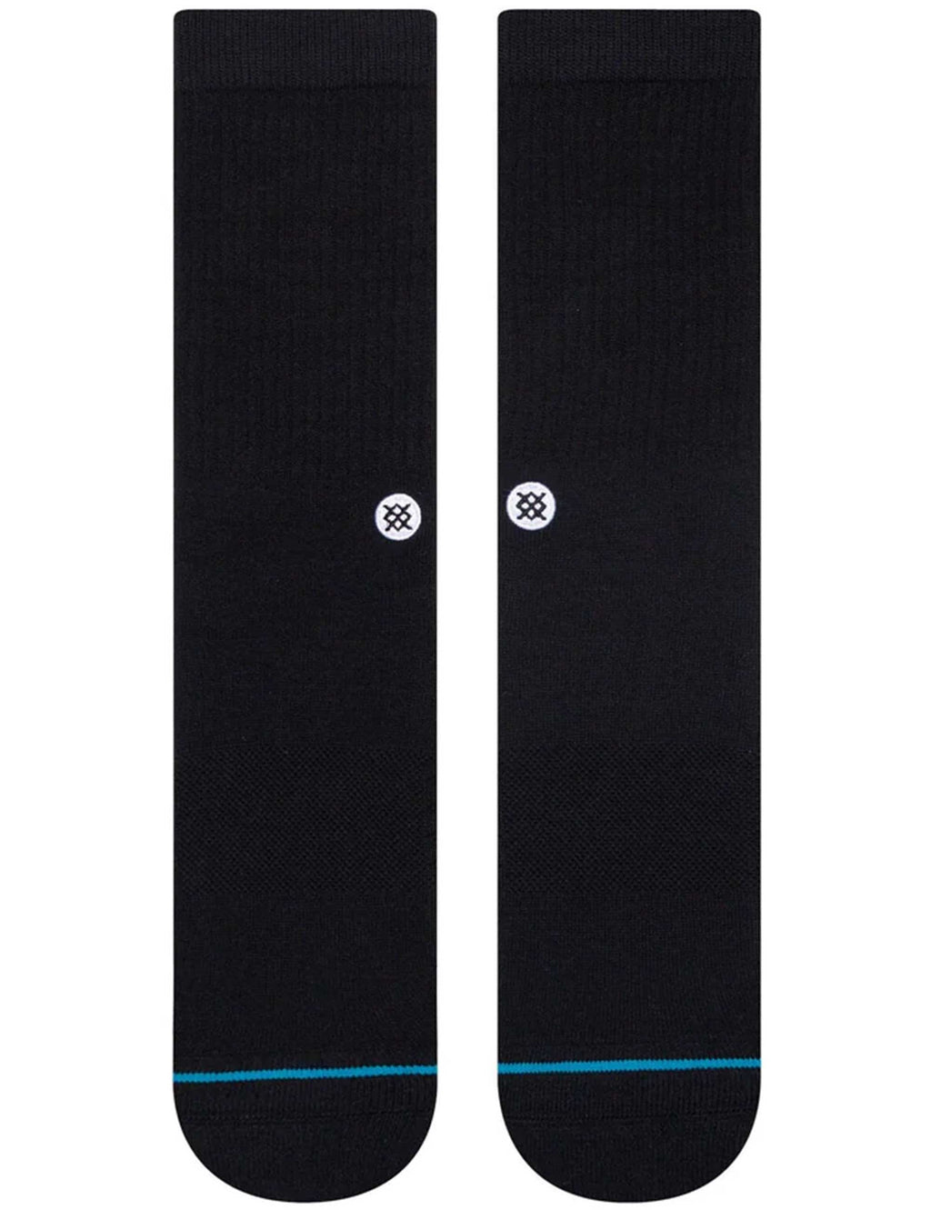 Icon Crew Socks - Black/White