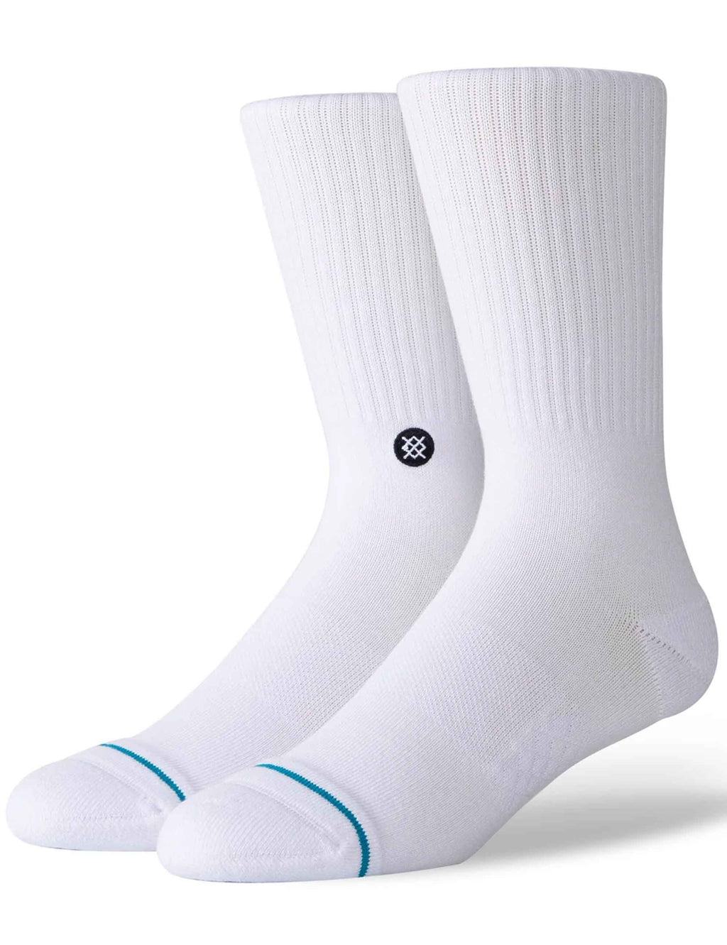 Icon Crew Socks - White/Black