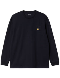 Chase Long Sleeve T-Shirt - Navy/Gold