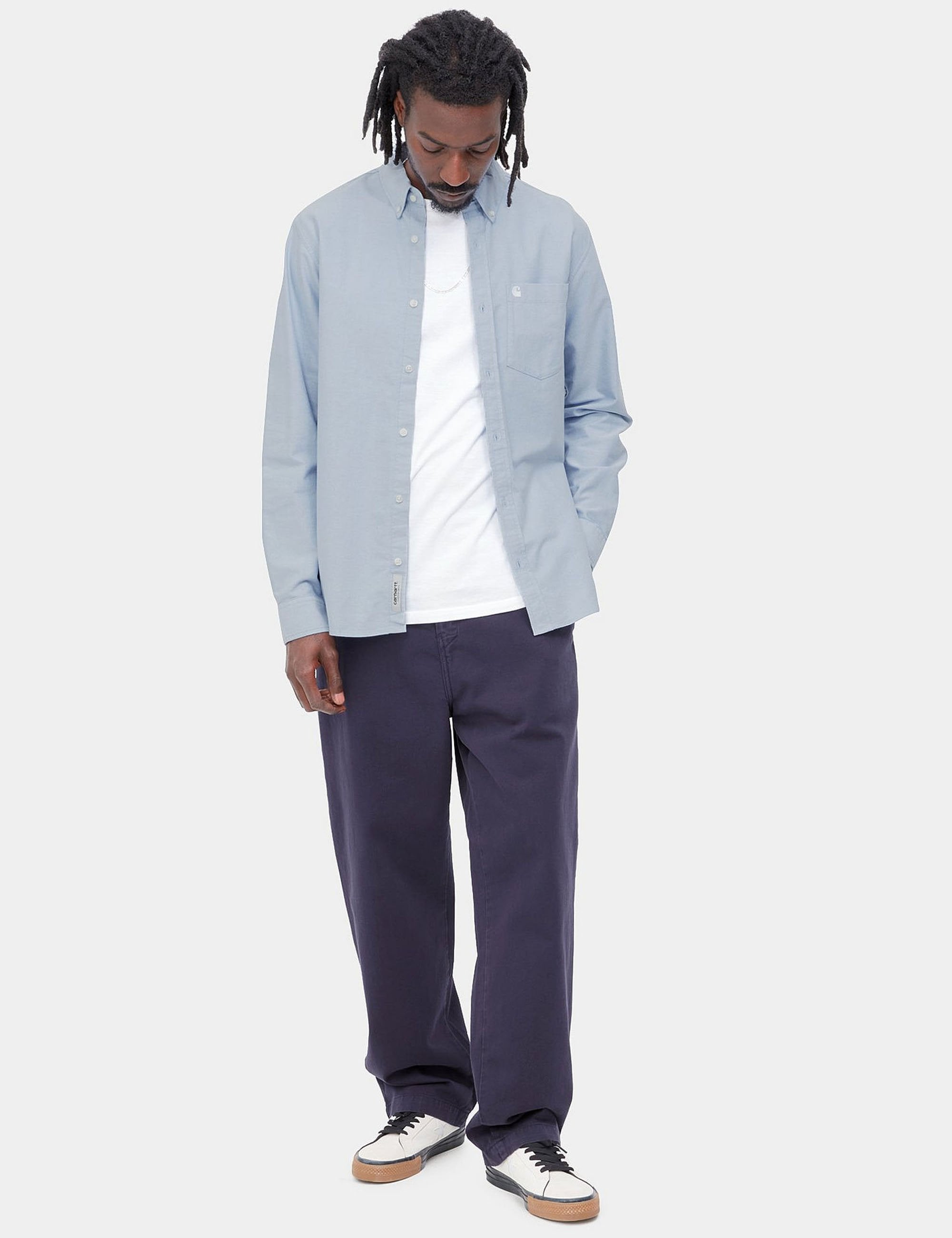 Carhartt WIP C-Logo Shirt - Bleach/White
