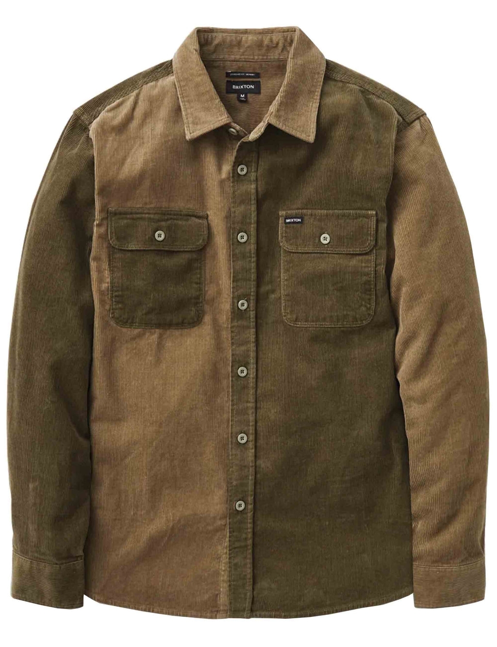 Bowery Cord Shirt - Military Olive/Mermaid