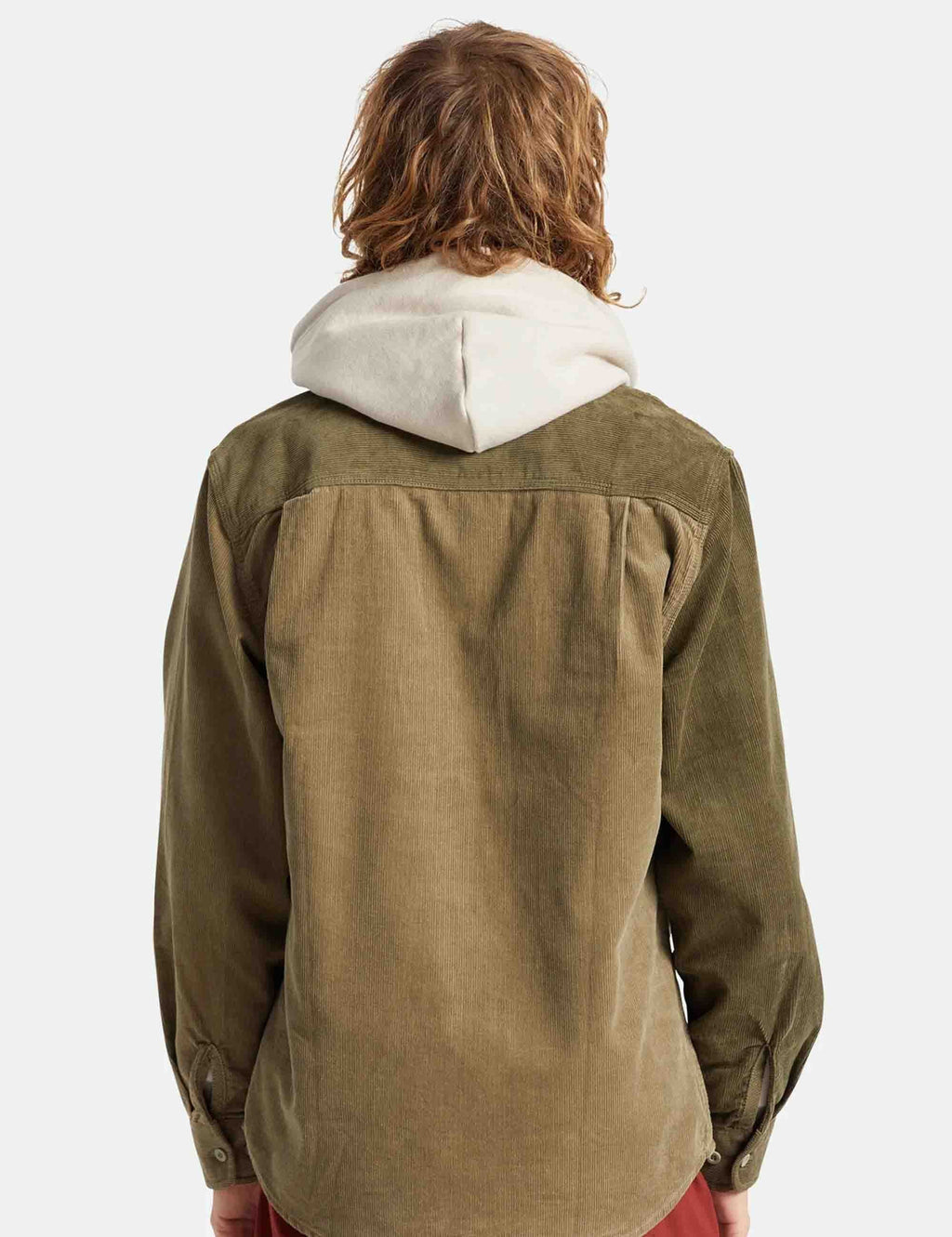 Bowery Cord Shirt - Military Olive/Mermaid