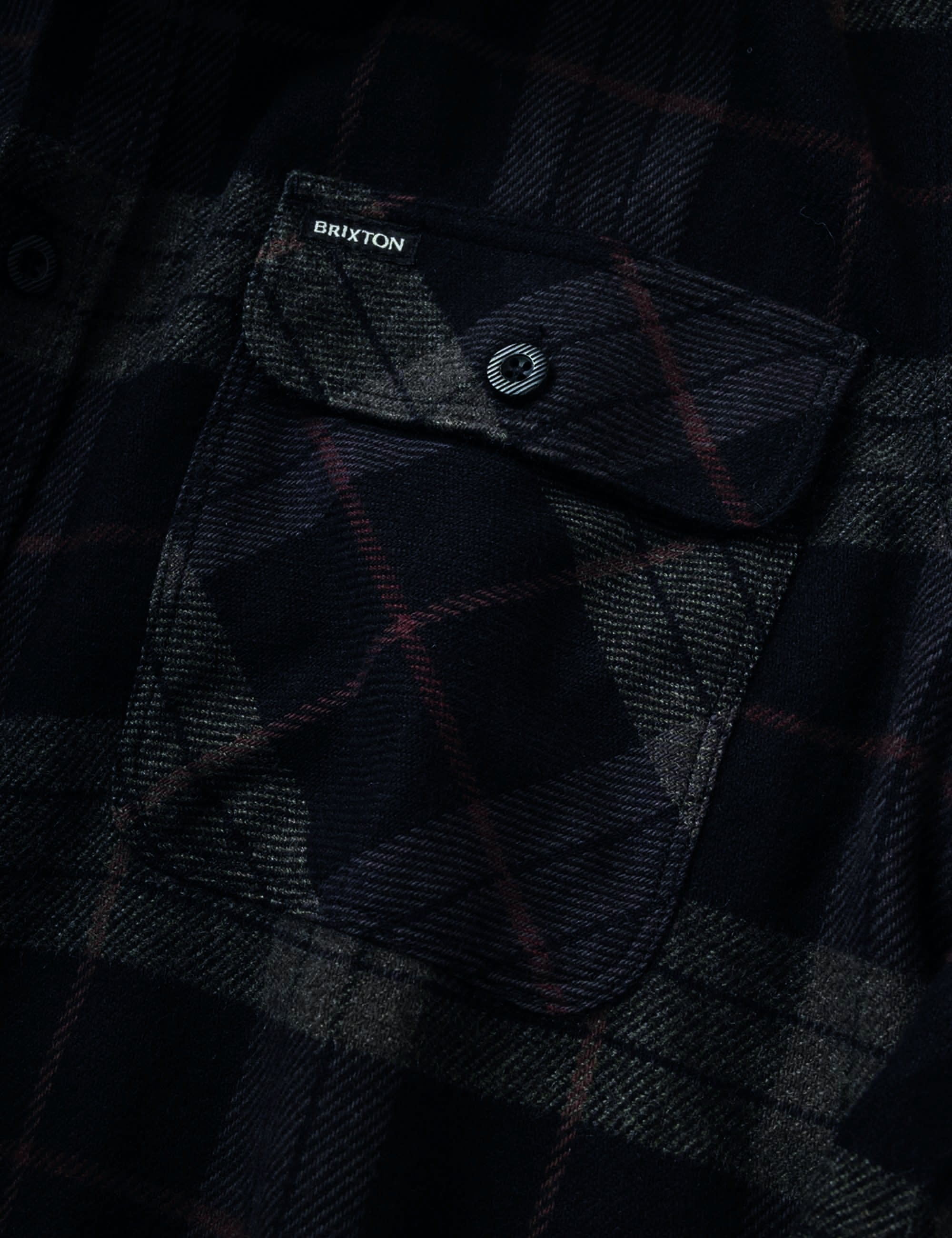 Bowery Flannel Shirt - Black/Charcoal
