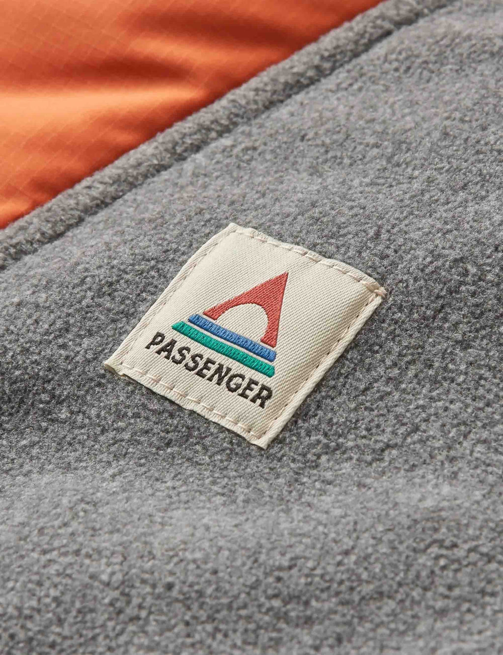 Woodland 1/2 Zip Hooded Polar Fleece - Grey Marl/Tidal Blue