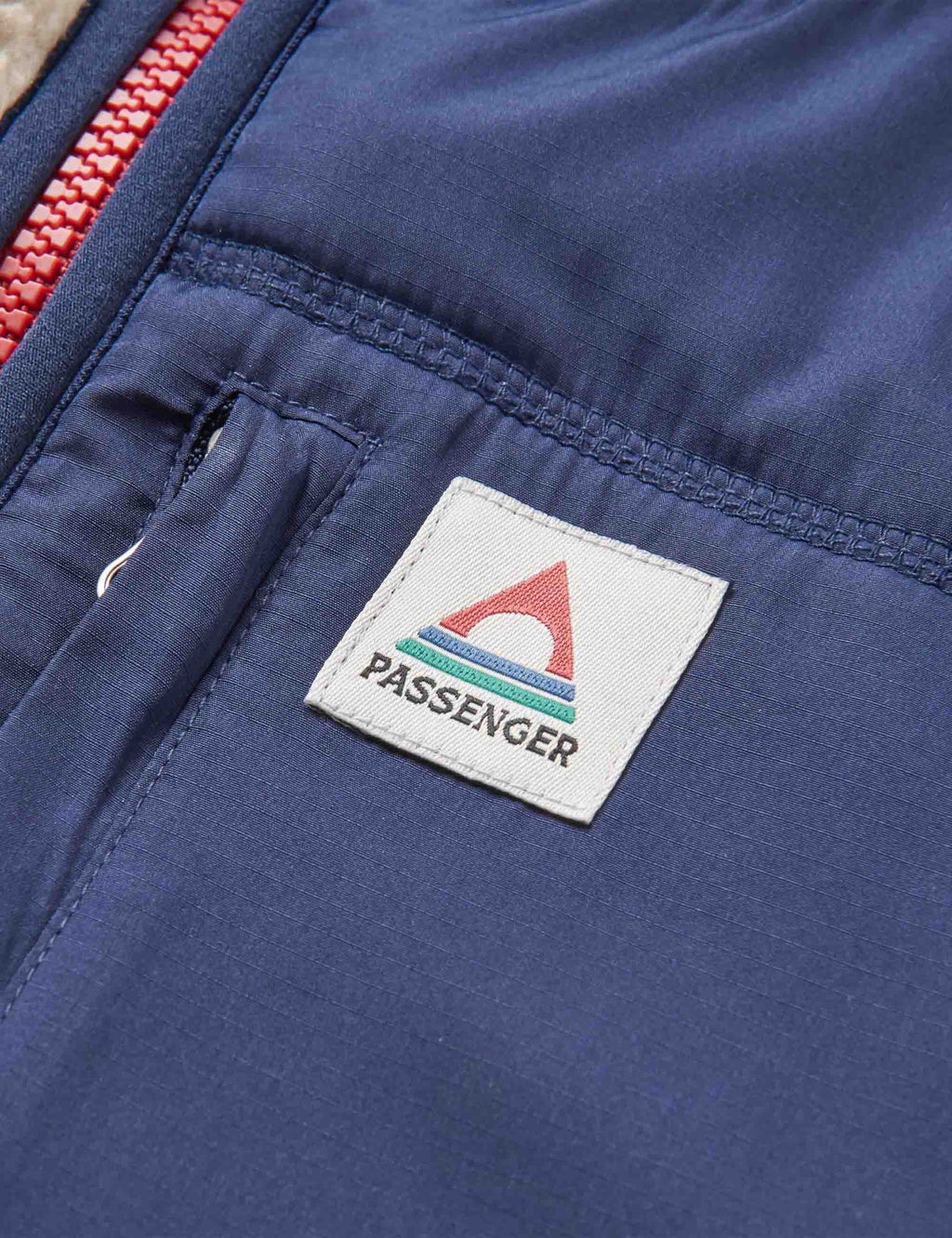 Woodland 1/2 Zip Hooded Polar Fleece - Grey Marl/Tidal Blue