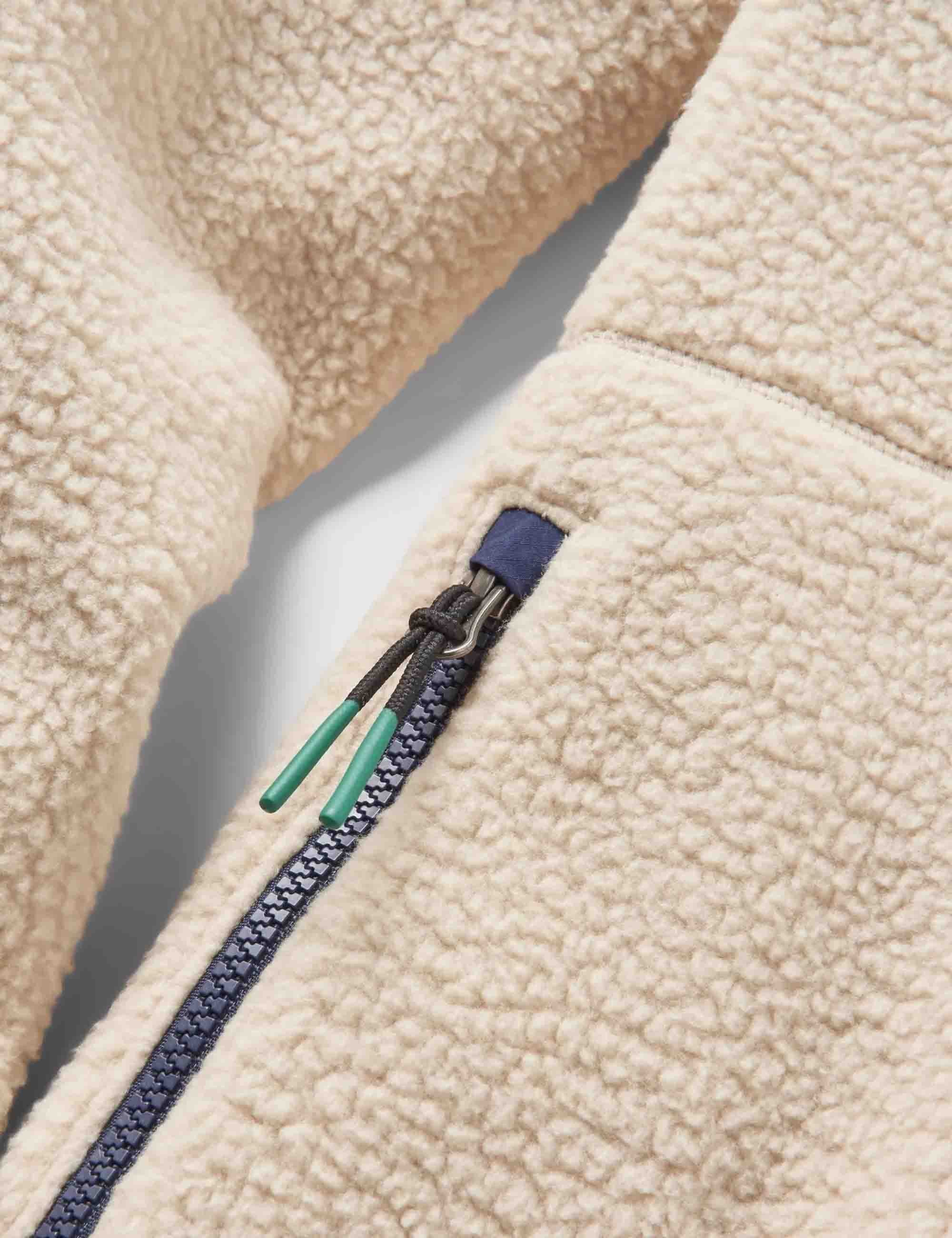 Offgrid 2.0 1/2 Zip Sherpa Fleece - Oatmeal/Navy