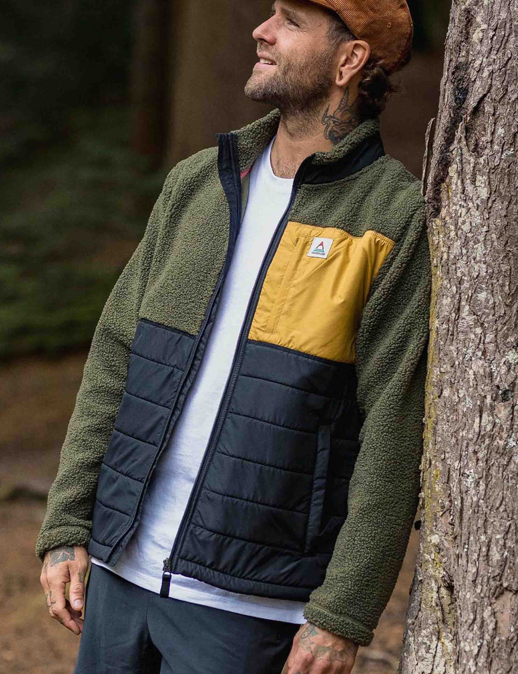 Born Explorer Lined Fleece Jacket - Khaki