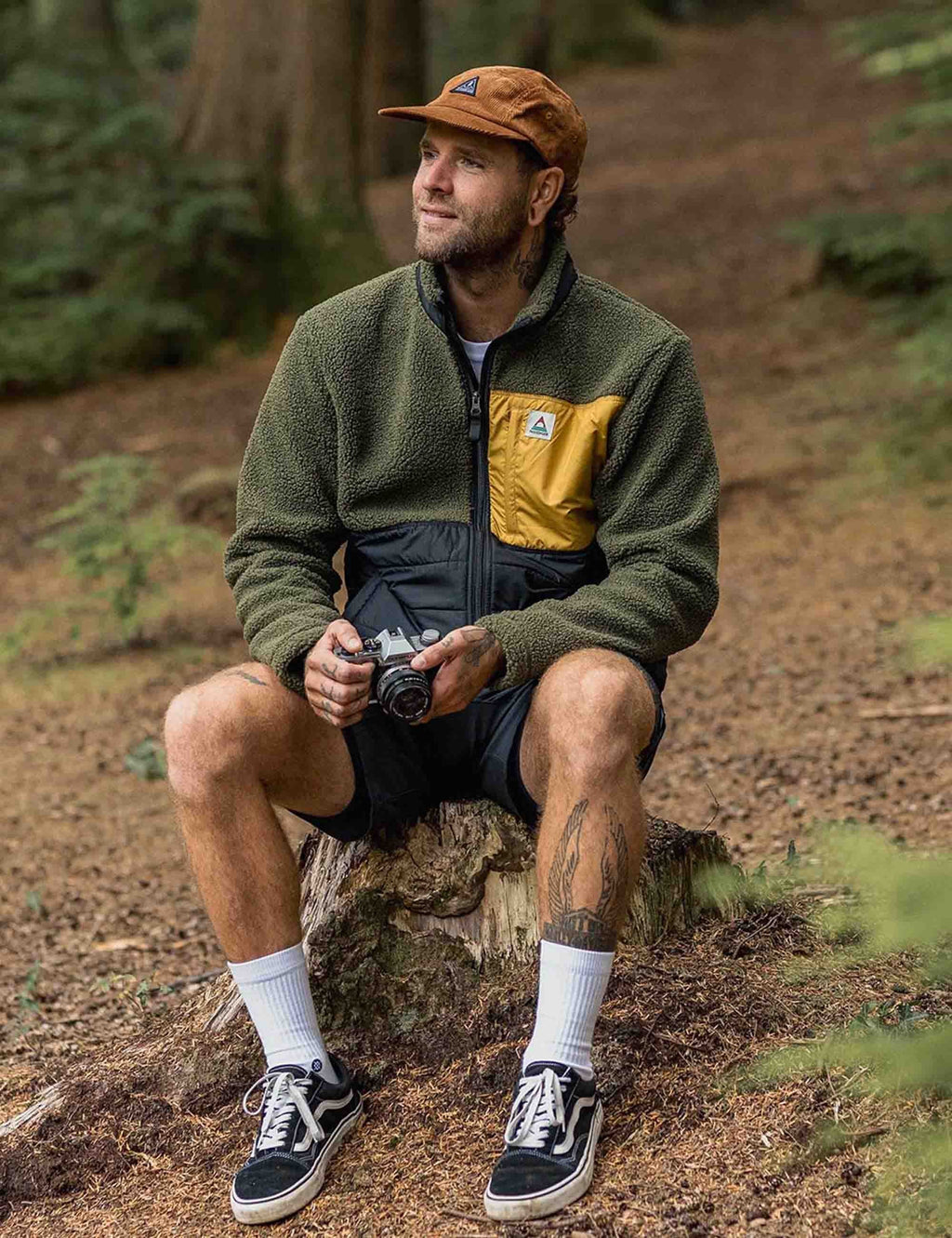 Born Explorer Lined Fleece Jacket - Khaki