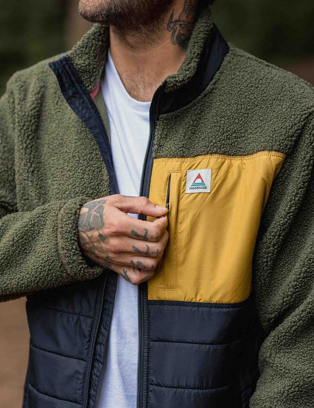 Born Explorer Lined Fleece Jacket - Khaki