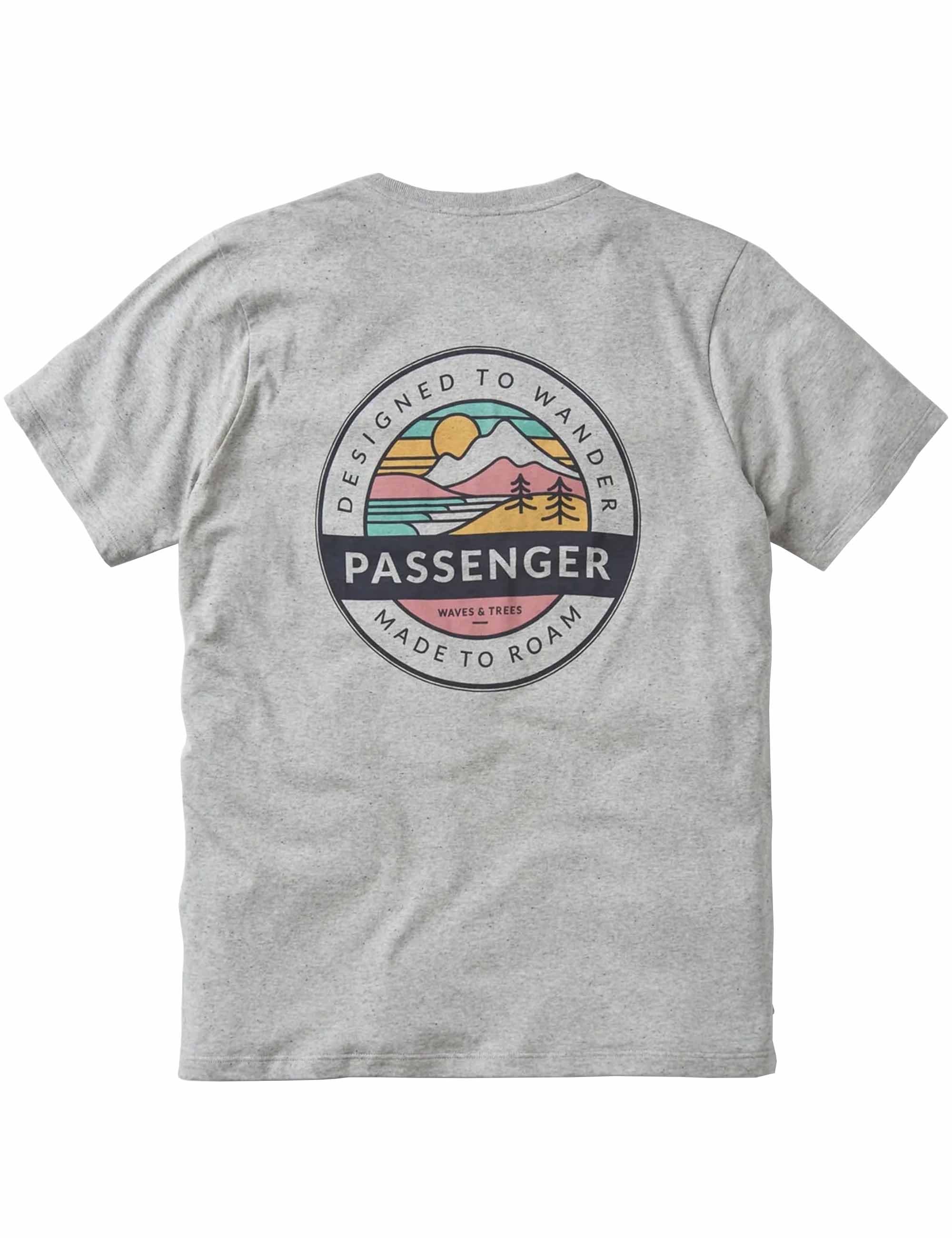Passenger Odyssey Recycled Cotton T-Shirt - Grey Marl