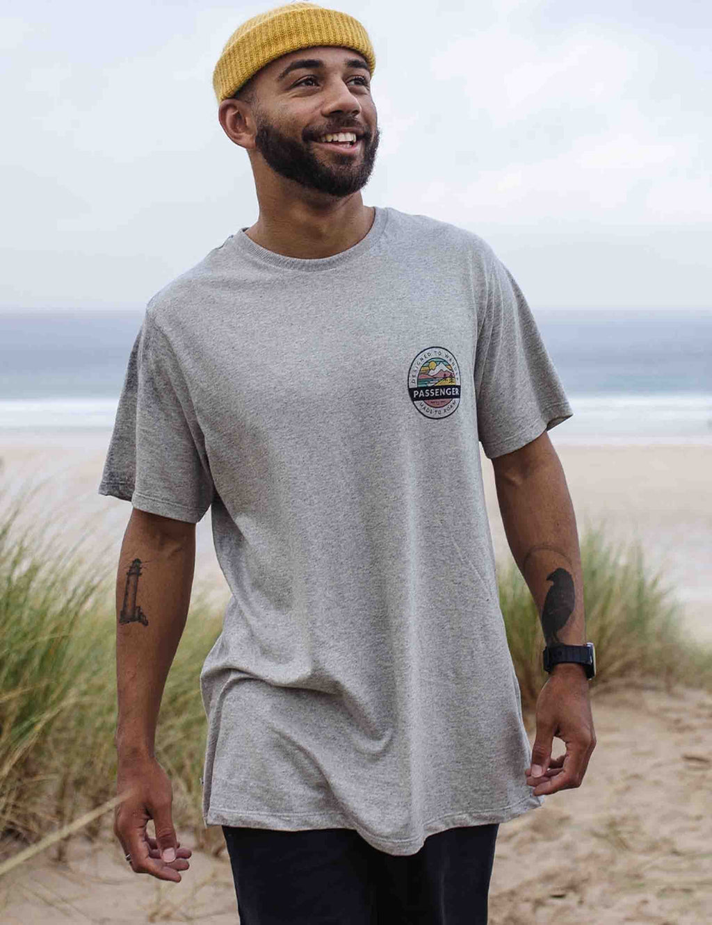 Odyssey Recycled Cotton T-Shirt - Grey Marl