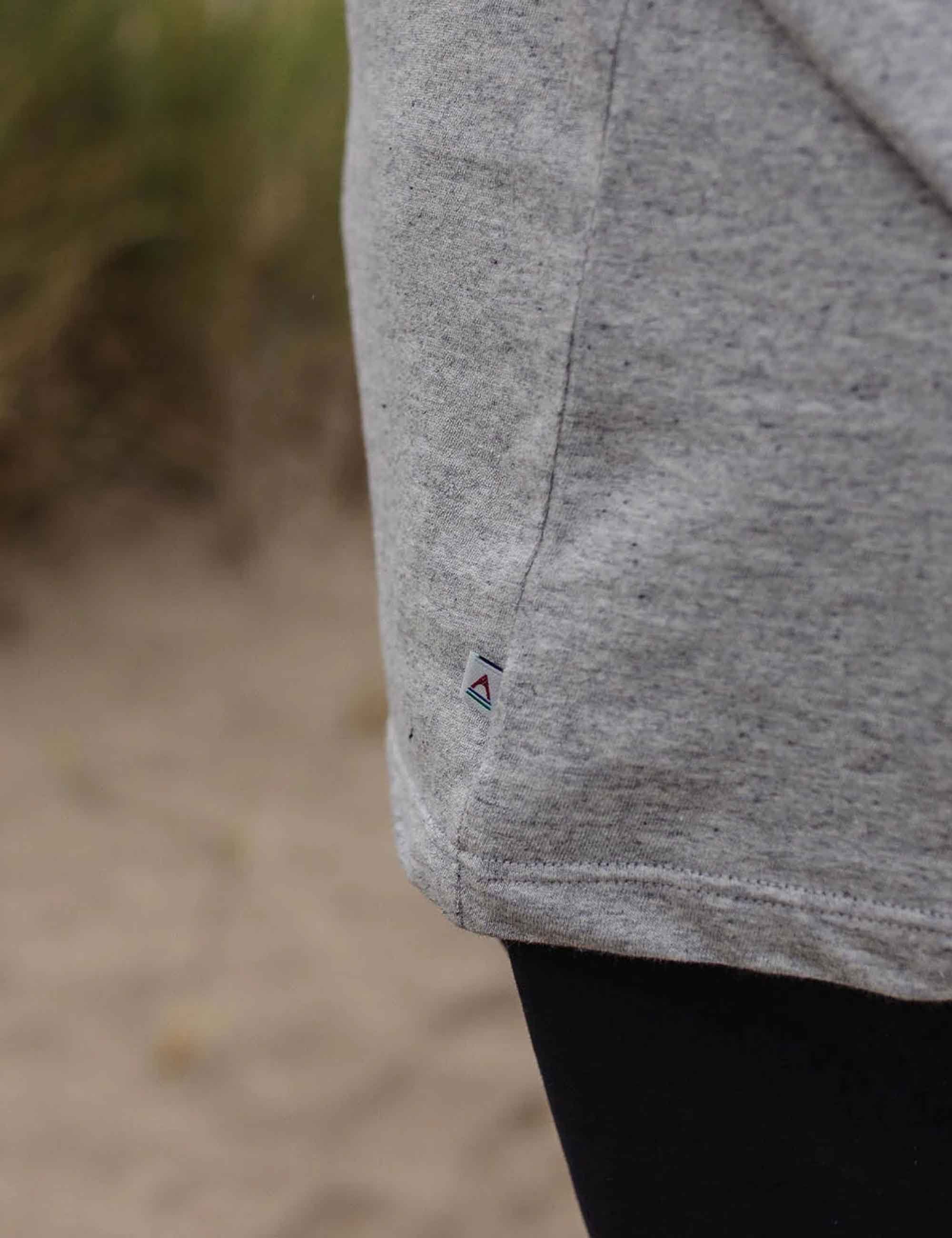 Passenger Odyssey Recycled Cotton T-Shirt - Grey Marl