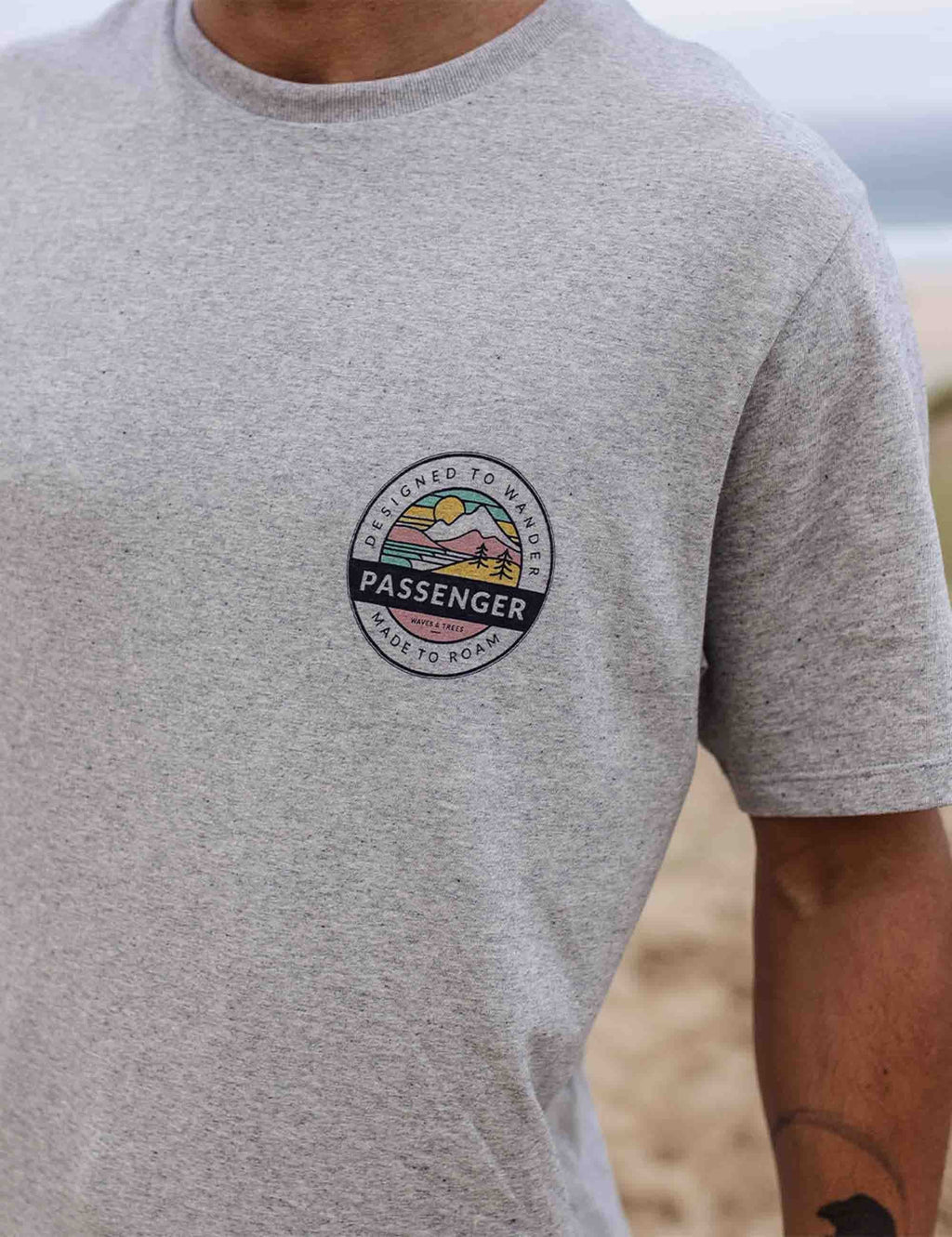 Odyssey Recycled Cotton T-Shirt - Grey Marl