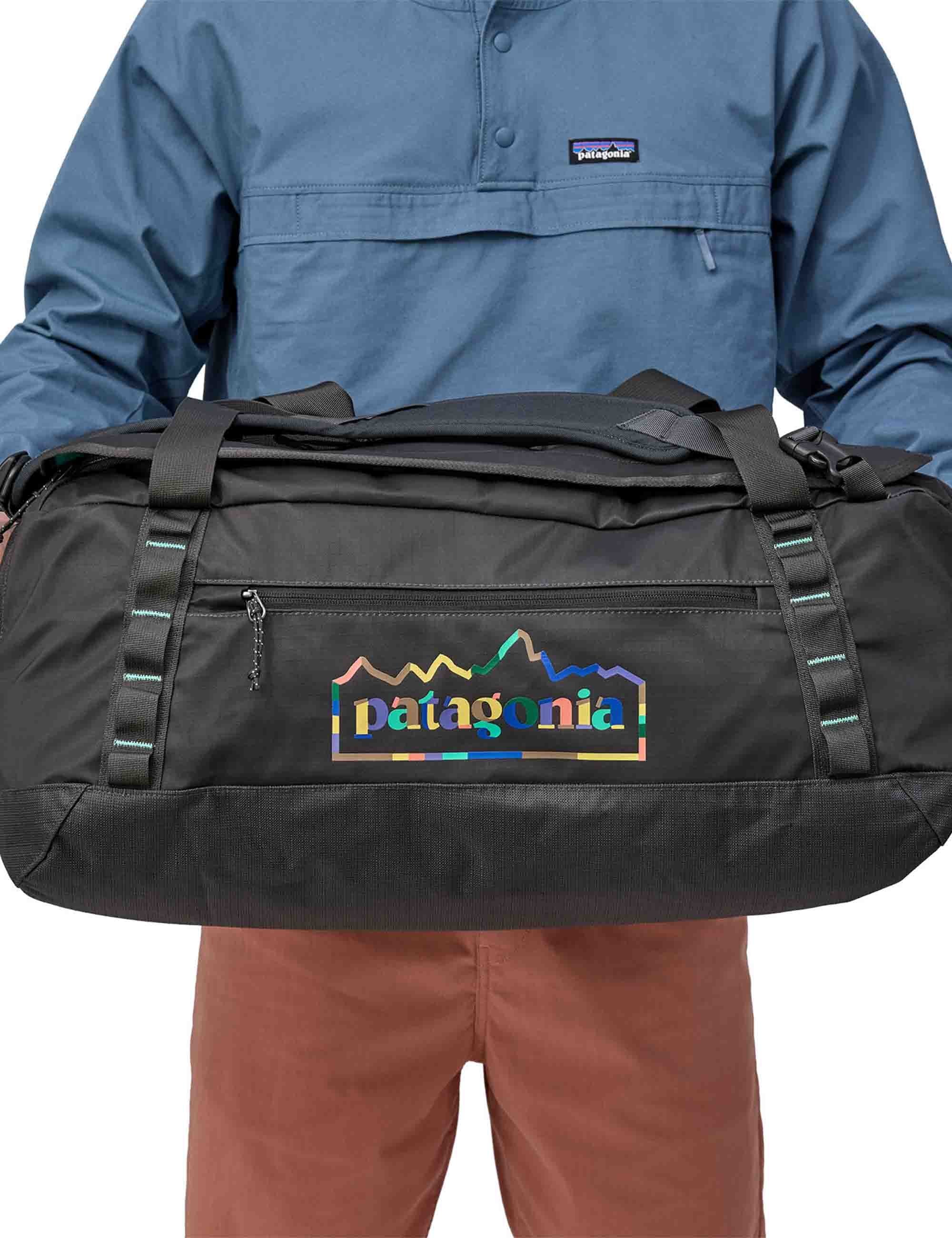 patagonia black hole duffel 55l trout Patagonia Black Hole 55L Duffel Bag - Unity Fitz: Ink Black