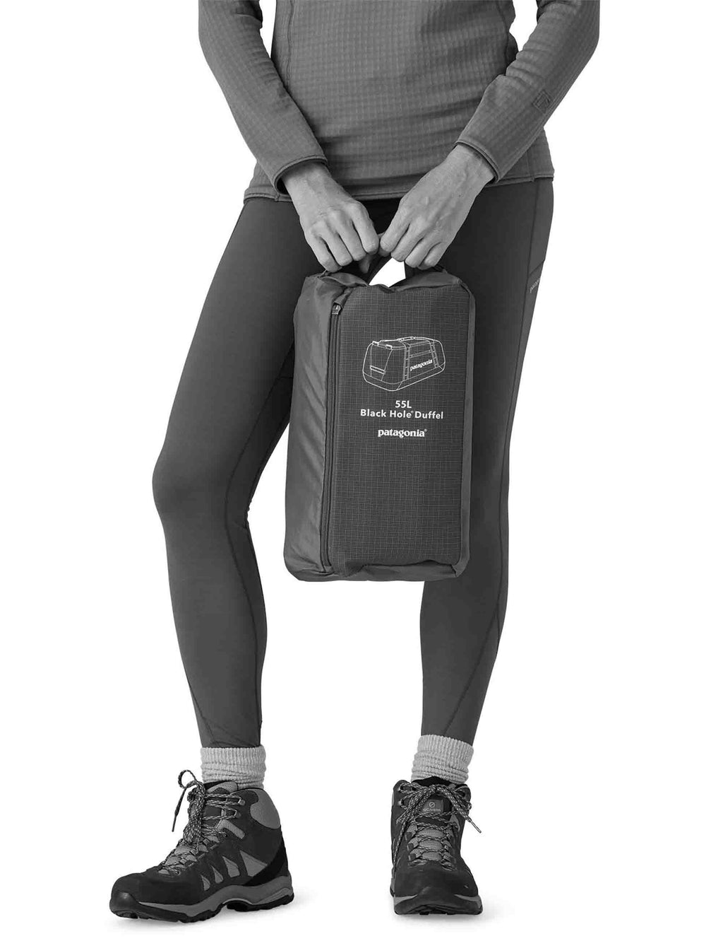 Black Hole Duffel Bag 55L - Seabird Grey