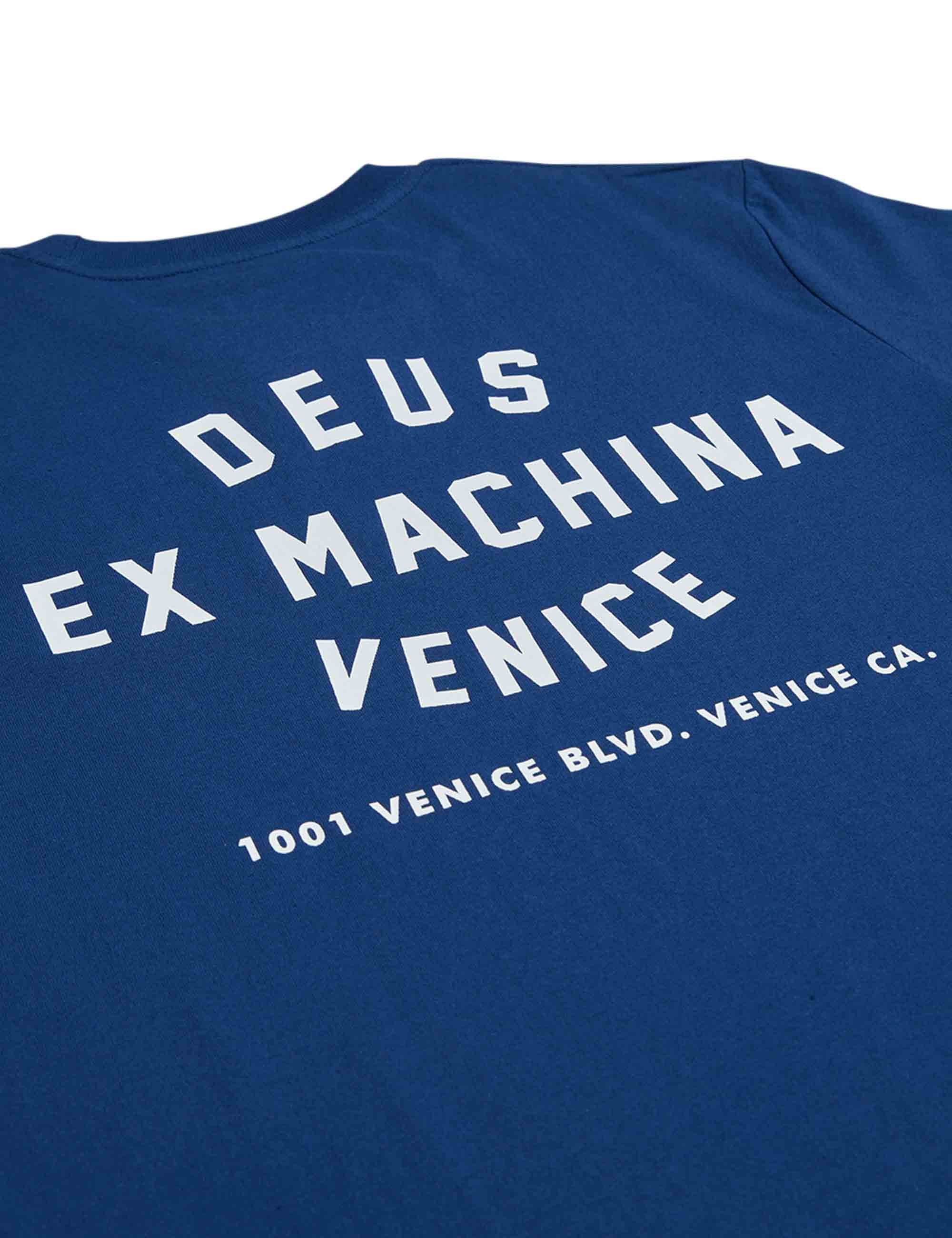Deus Ex Machina Venice Skull T-Shirt - Mechanic Blue