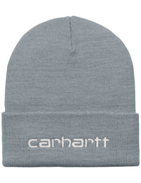 Script Beanie Hat - Dove Grey/Wax