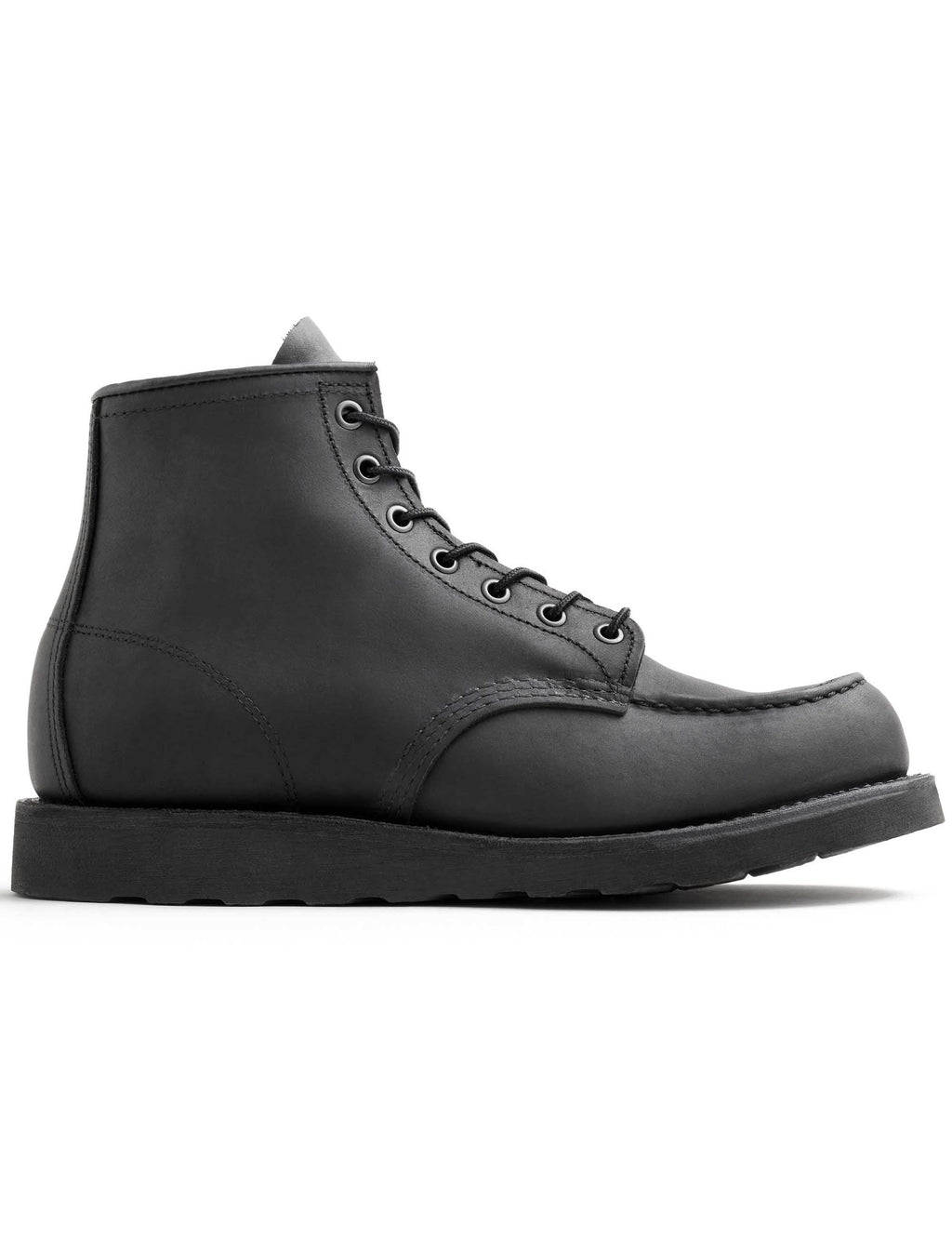 8074 Heritage 6" Moc Toe Boot - Black Harness Leather
