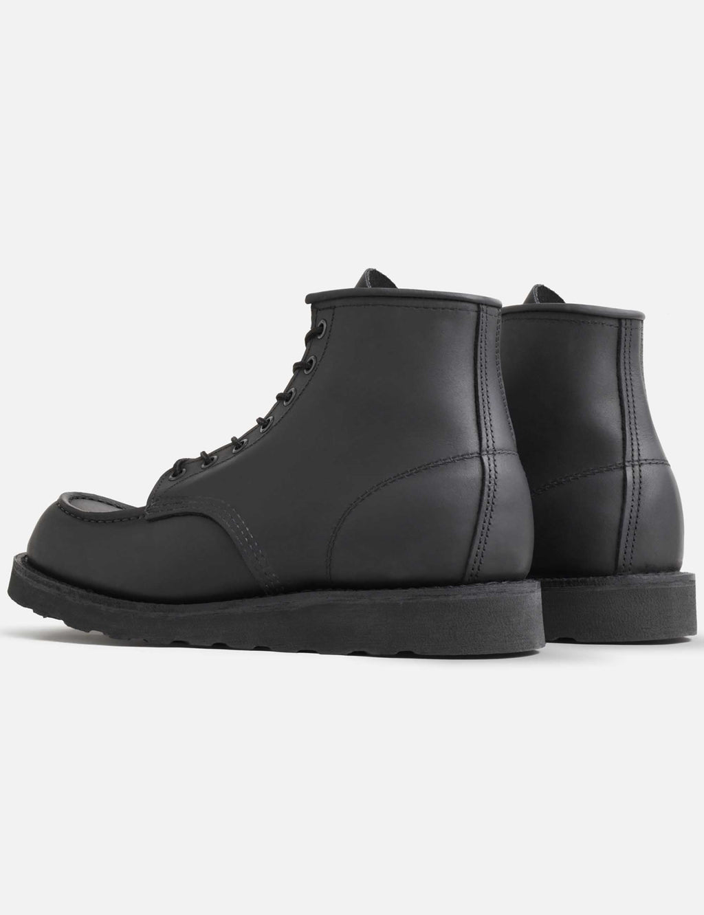 8074 Heritage 6" Moc Toe Boot - Black Harness Leather