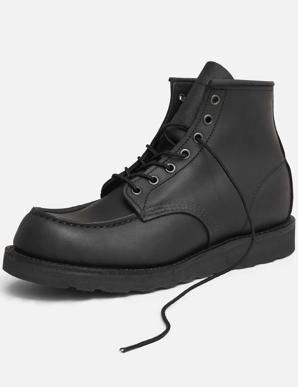 8074 Heritage 6" Moc Toe Boot - Black Harness Leather