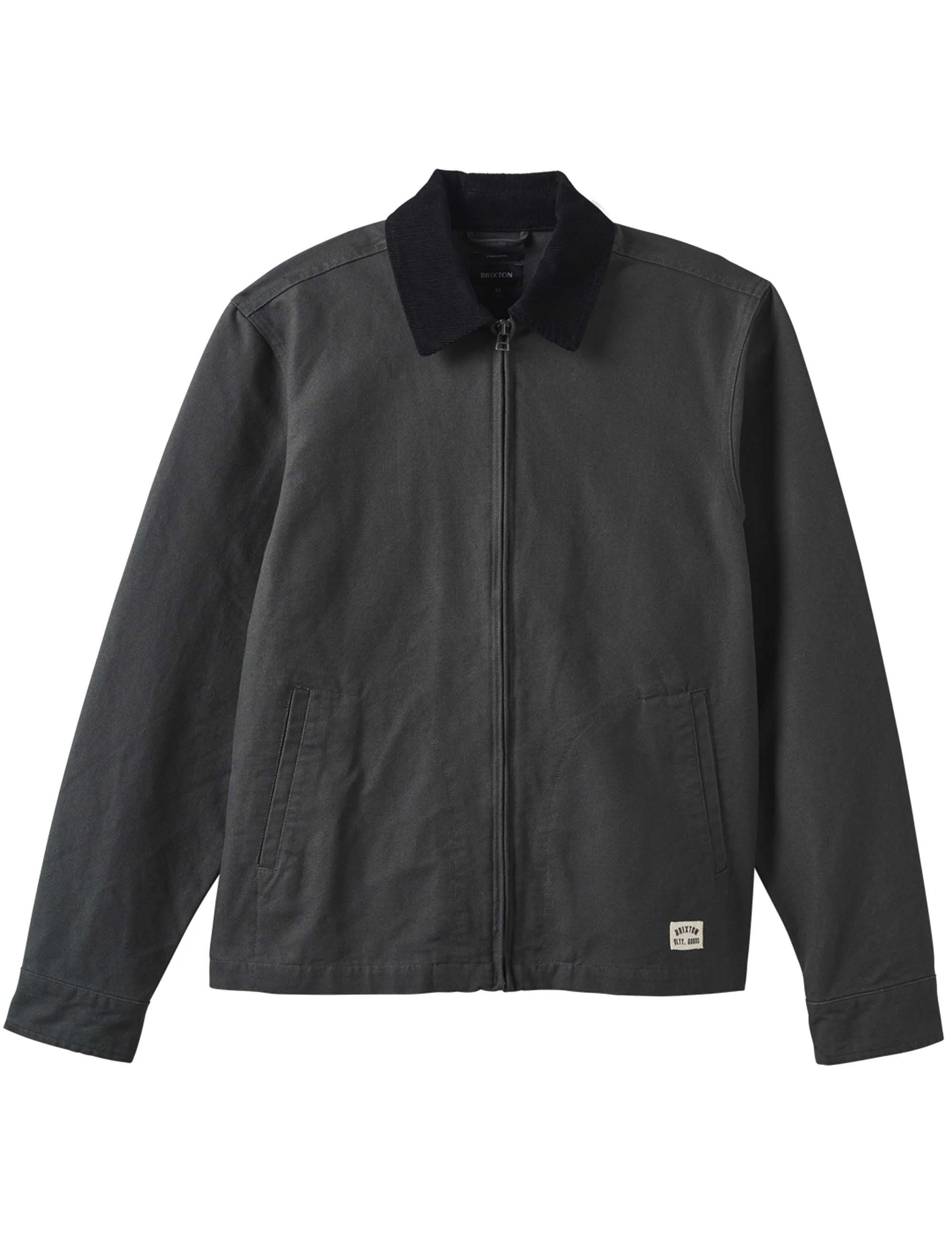 Brixton Mechanic Garage Zip Jacket - Washed Black - Clothing from