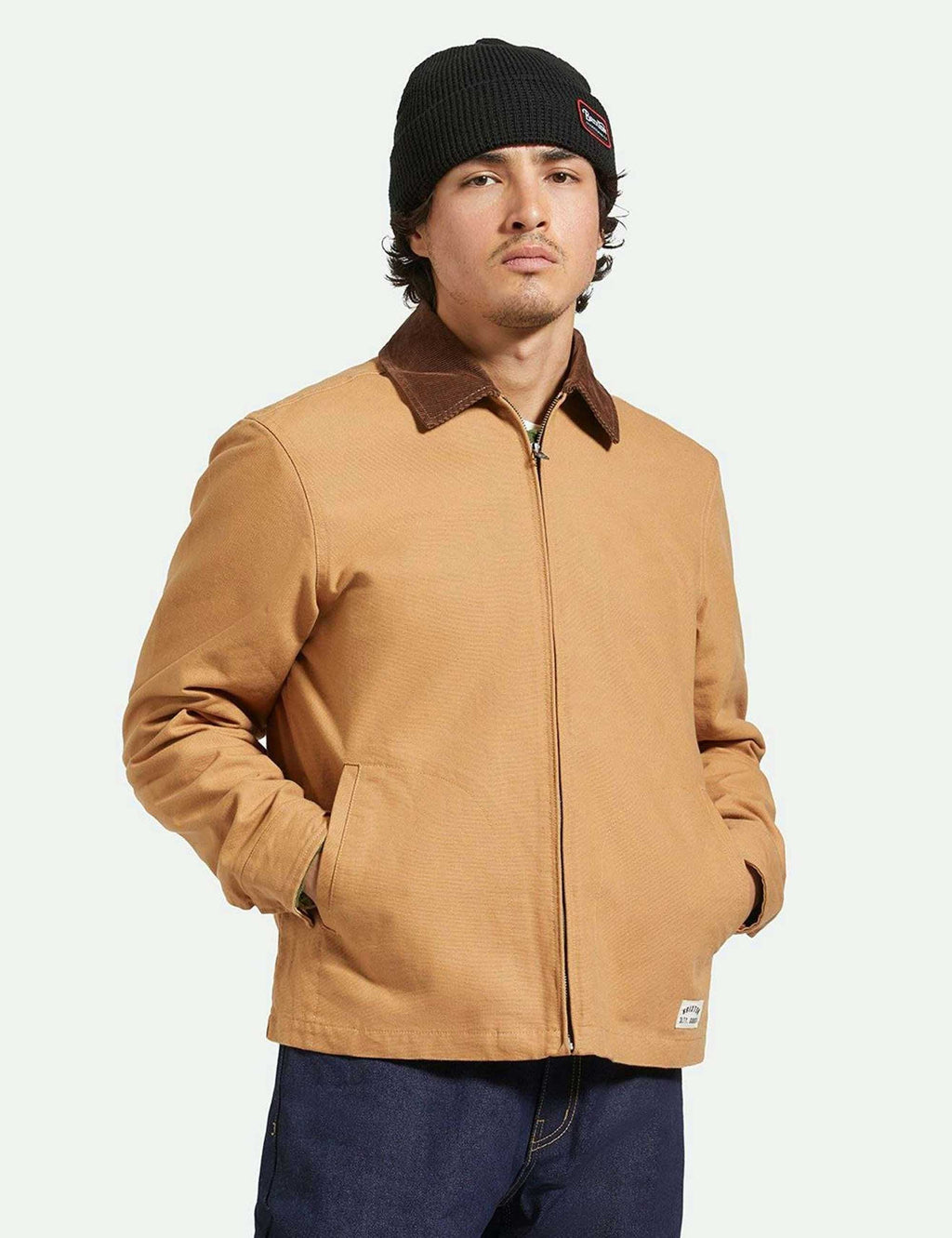 Mechanic Garage Zip Jacket - Tobacco Brown