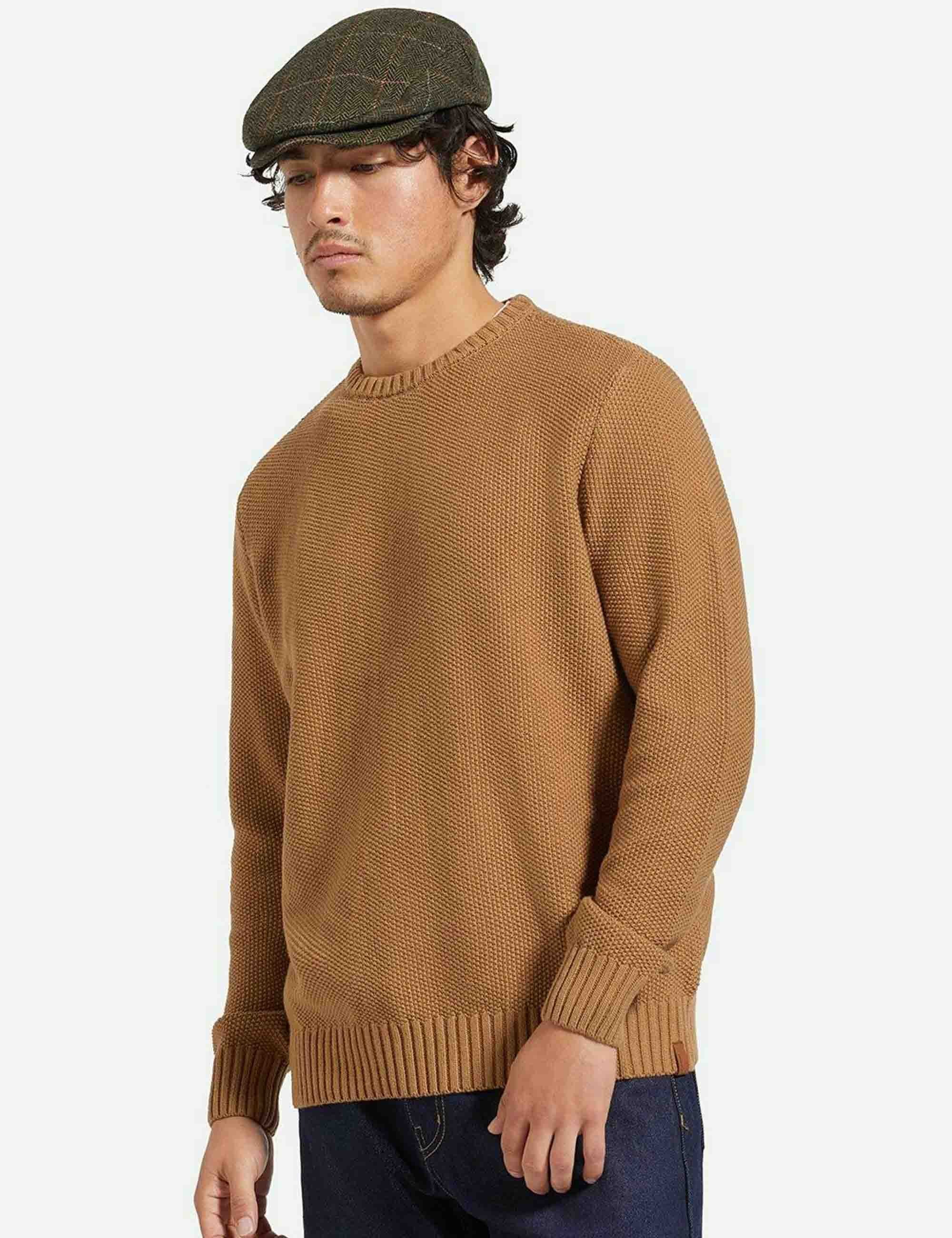 Jaques Waffle Knit Sweater - Tiger's Eye