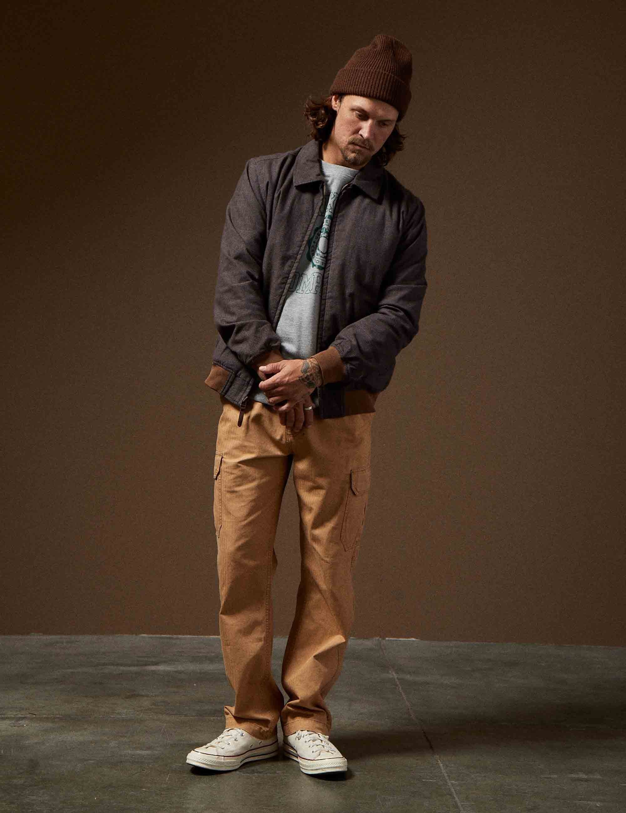 Mechanic Garage Zip Jacket - Washed Black