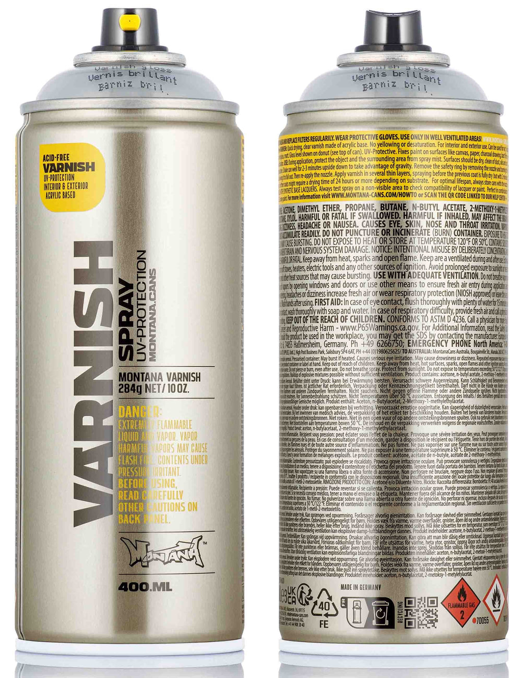 Varnish Spray Can 400ml - Gloss Varnish T1000