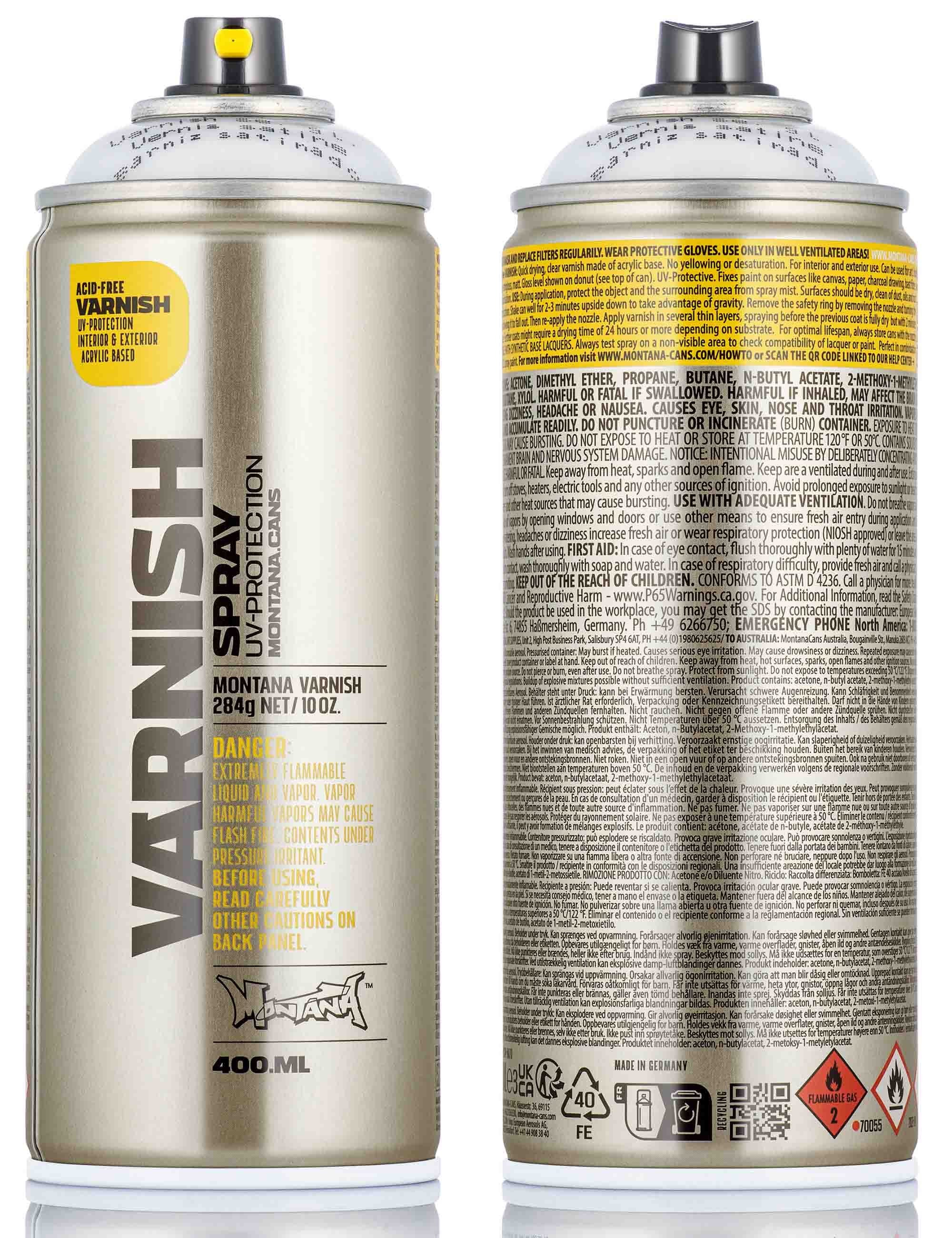 Varnish Spray Can 400ml - Semi Gloss T1005