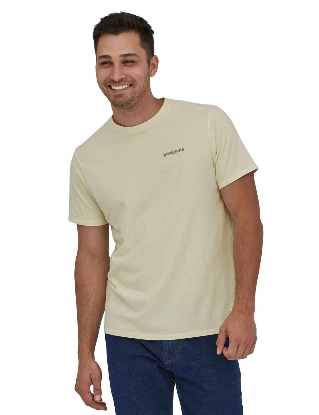 Fitz Roy Icon Responsibli T-Shirt - Birch White