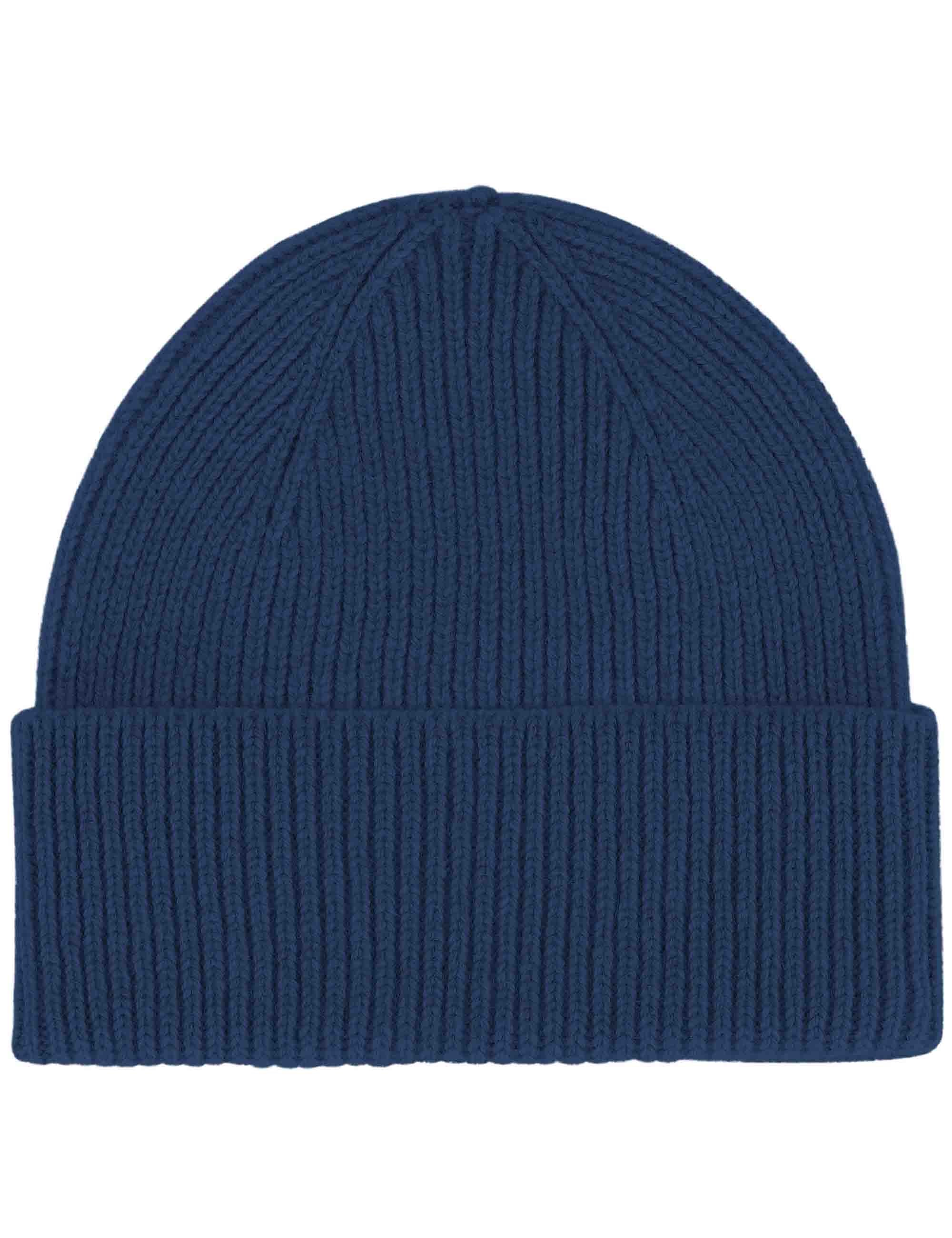 Colorful Standard Merino Wool Beanie Hat - Marine Blue