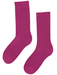 Organic Active Socks - Magenta Blaze