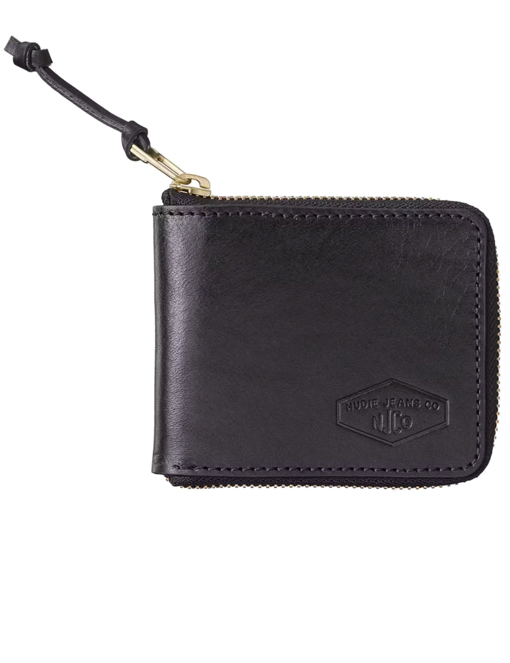 Bergendahl Leather Zip Wallet - Black