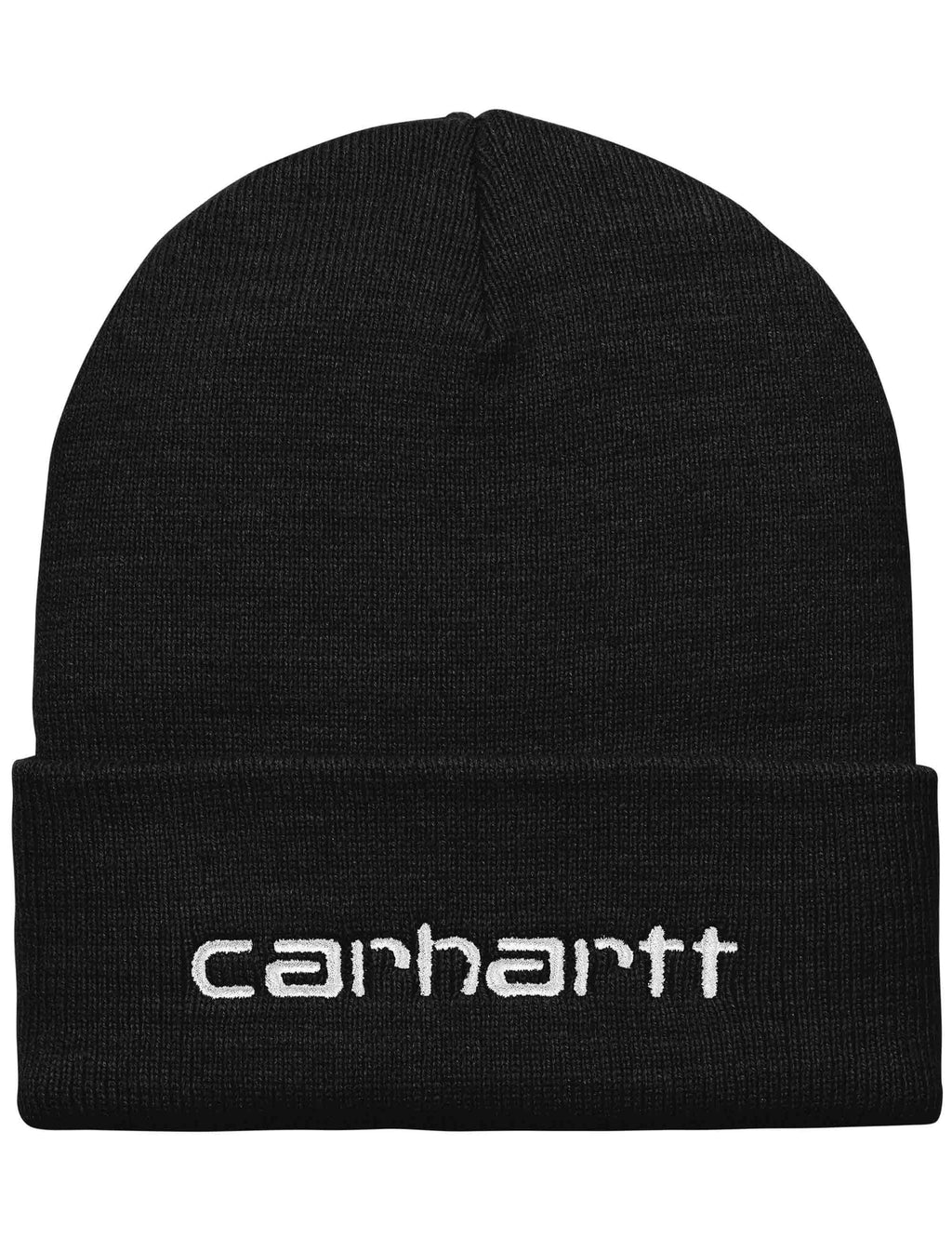 Script Beanie Hat - Black/White