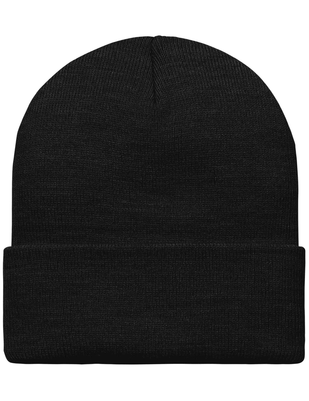Script Beanie Hat - Black/Black