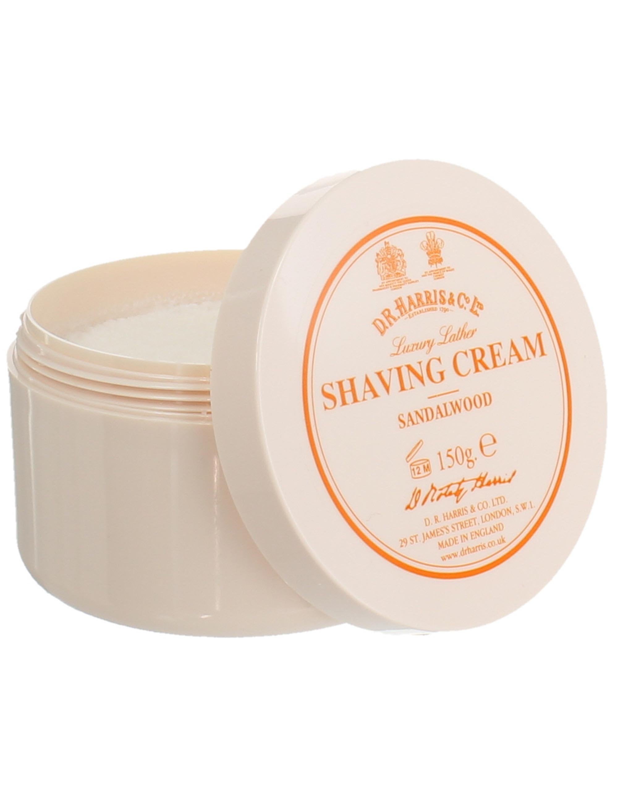 D R Harris Shaving Cream Jar (150g) - Sandalwood