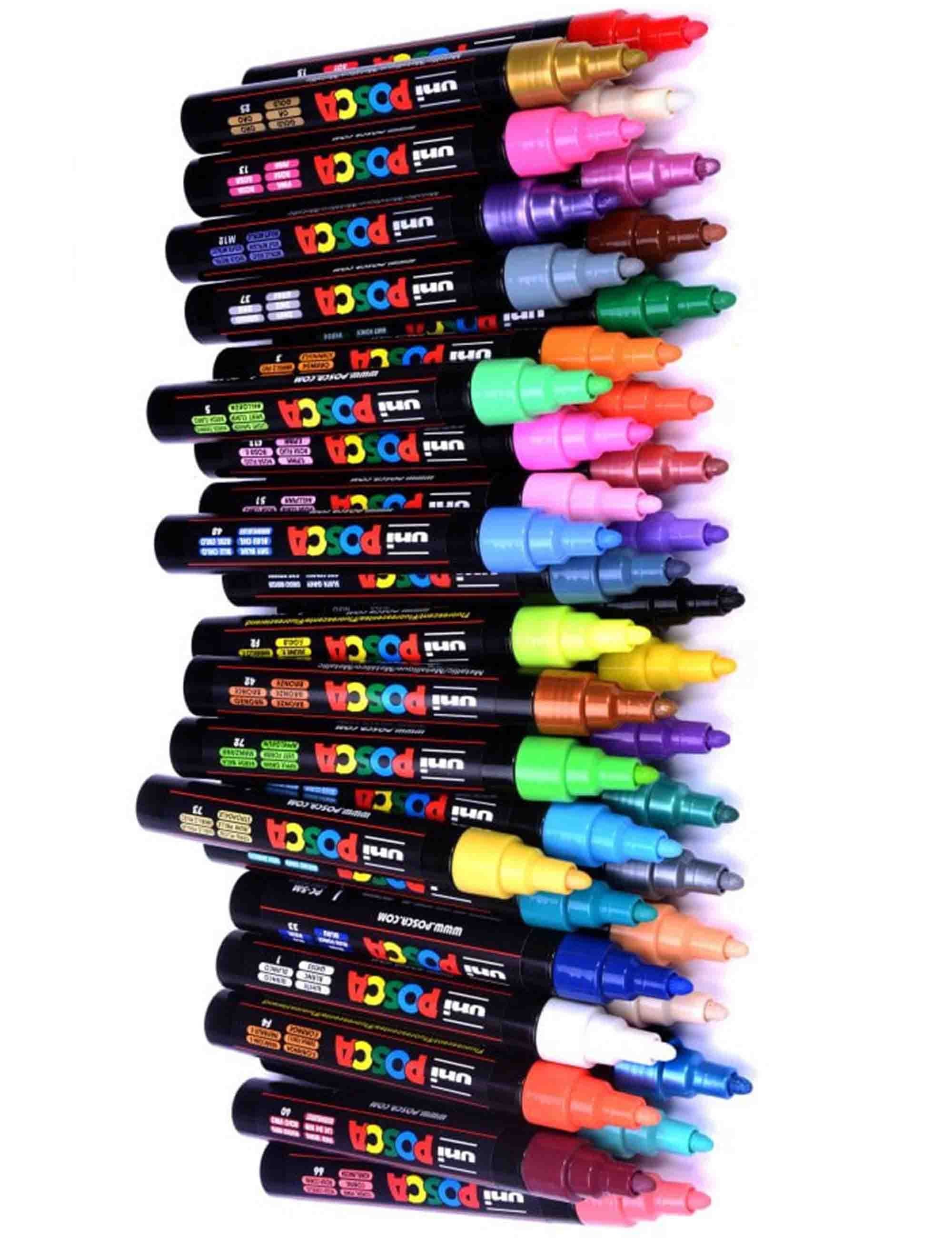 Posca PC-5M (2.5mm) Paint Pen - Metallic Blue