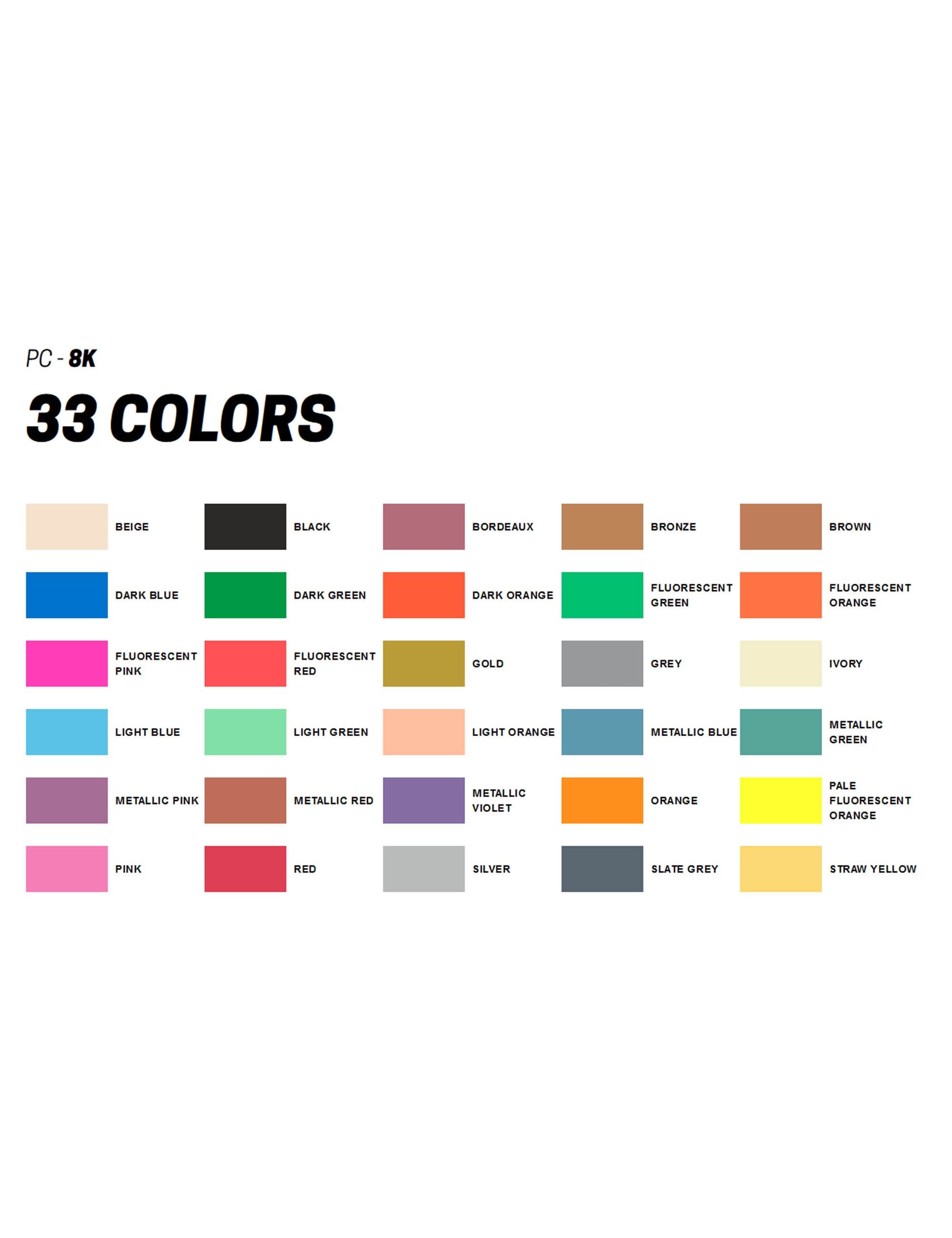 PC-8K (8mm) Paint Pen - Bright Yellow