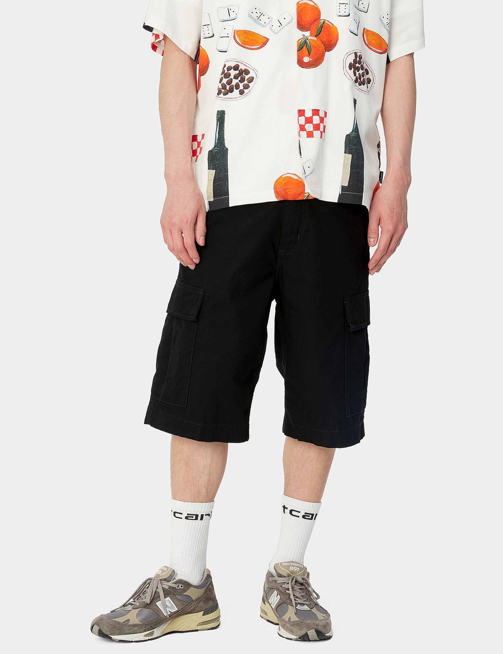 Regular Cargo Shorts - Black
