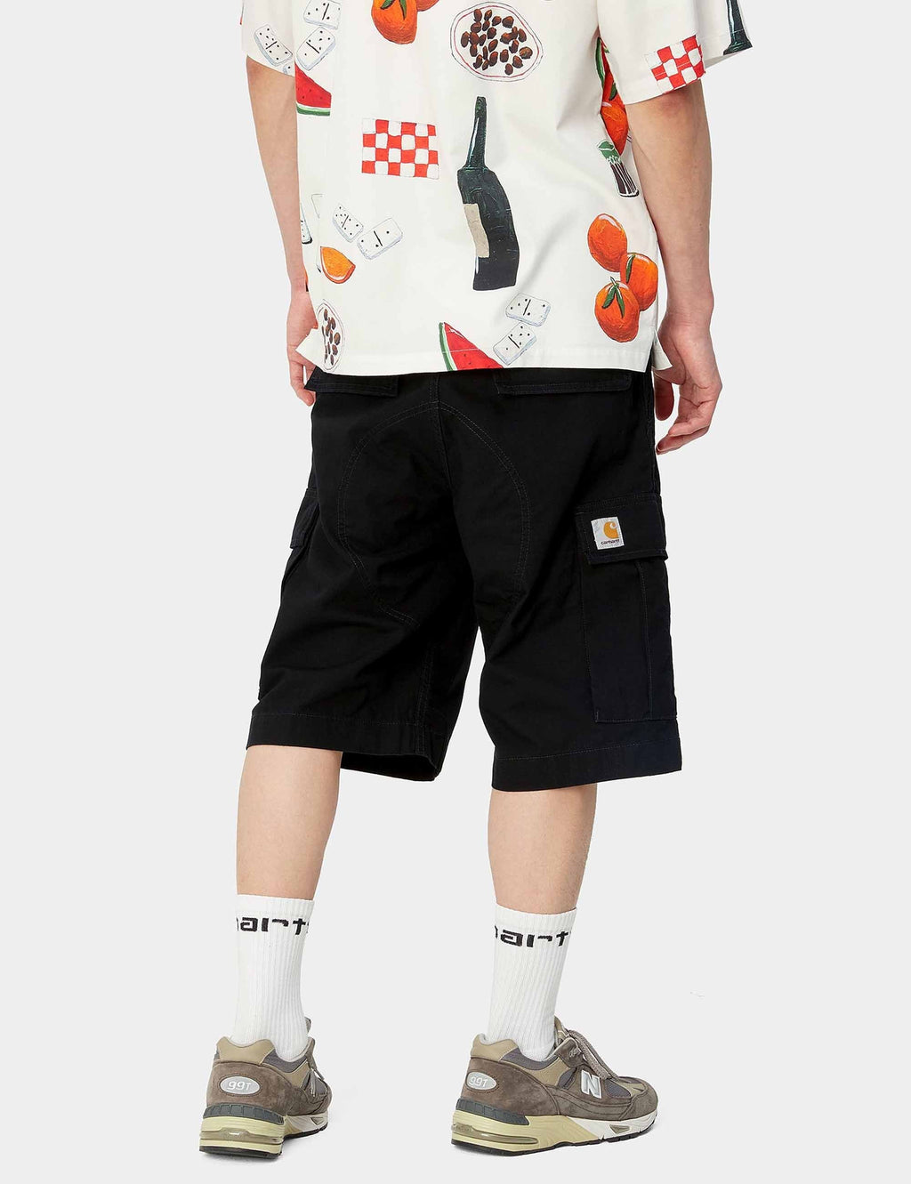 Regular Cargo Shorts - Black